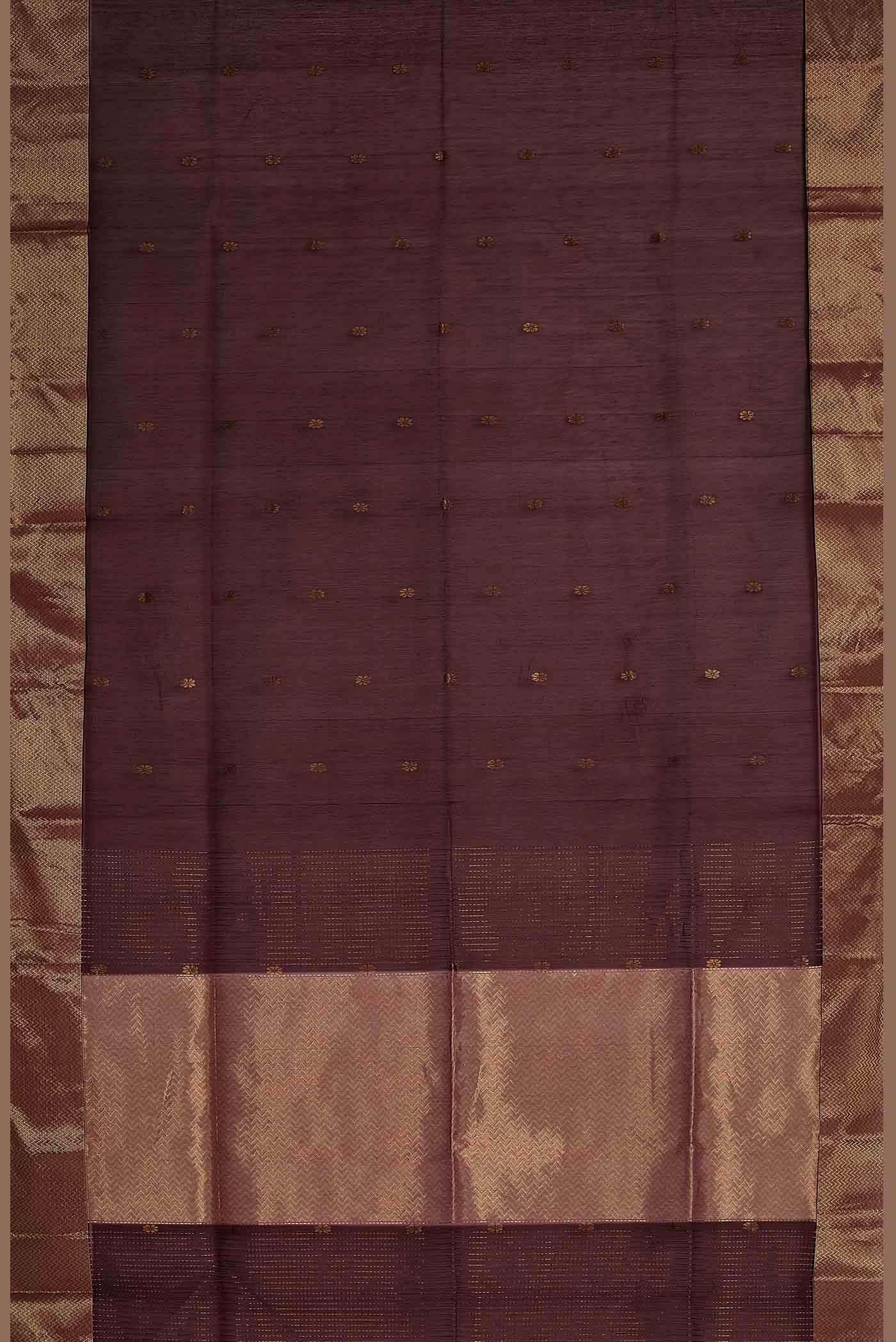 Maroon Maheshwari Silk Cotton Saree