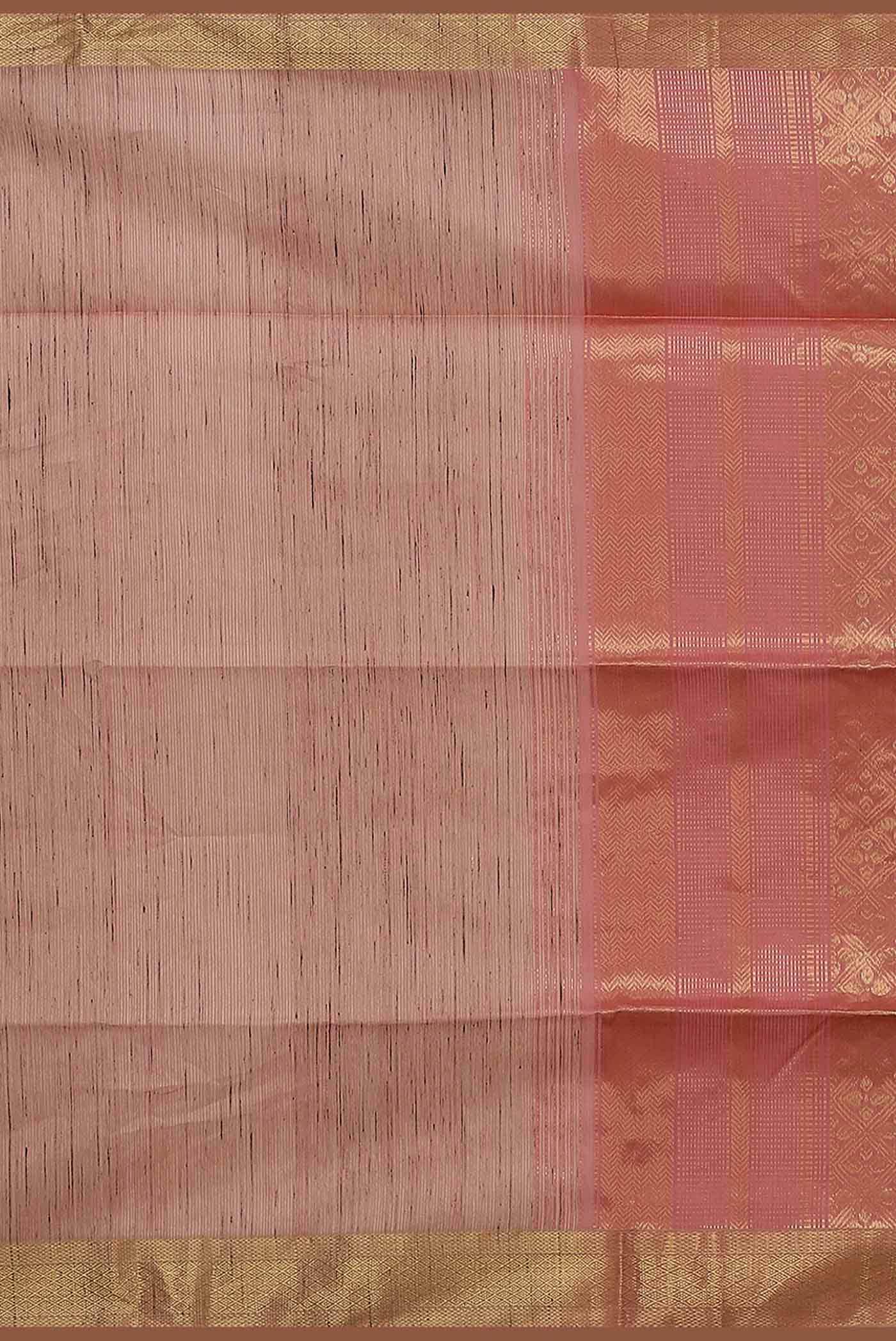 Pink Maheshwari Silk Cotton Saree