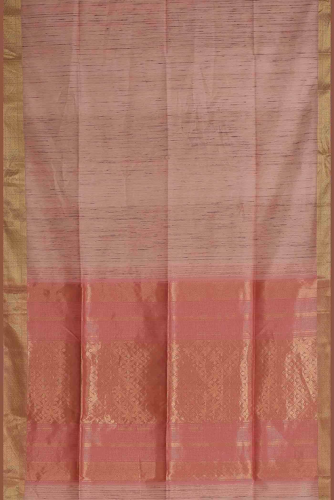 Pink Maheshwari Silk Cotton Saree