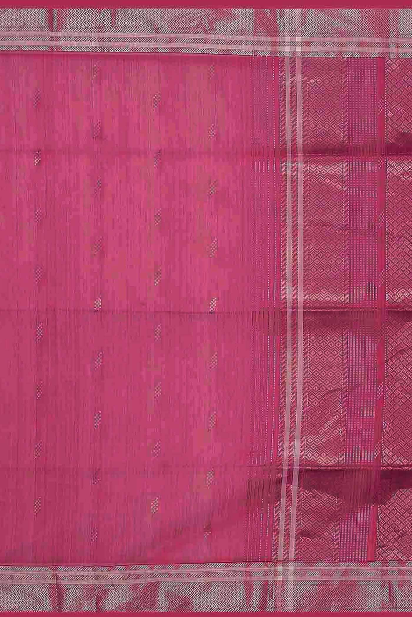 Pink Maheshwari Silk Cotton Saree