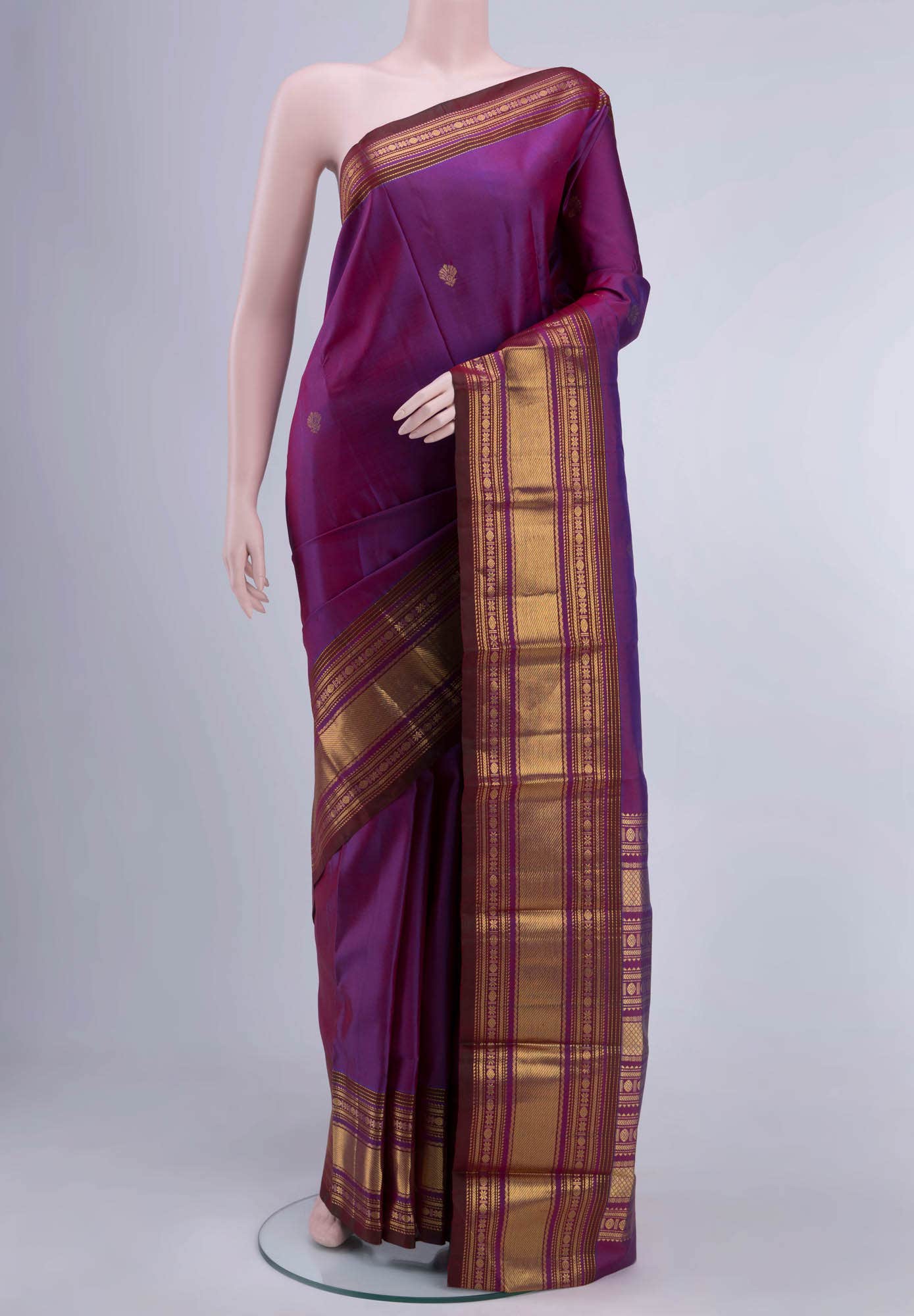 Purple Soft Silk Saree