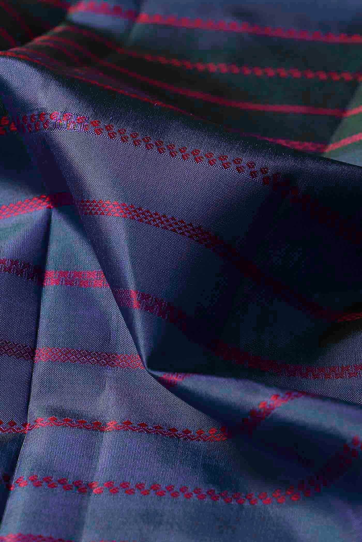Blue Kanchipuram Silk Saree