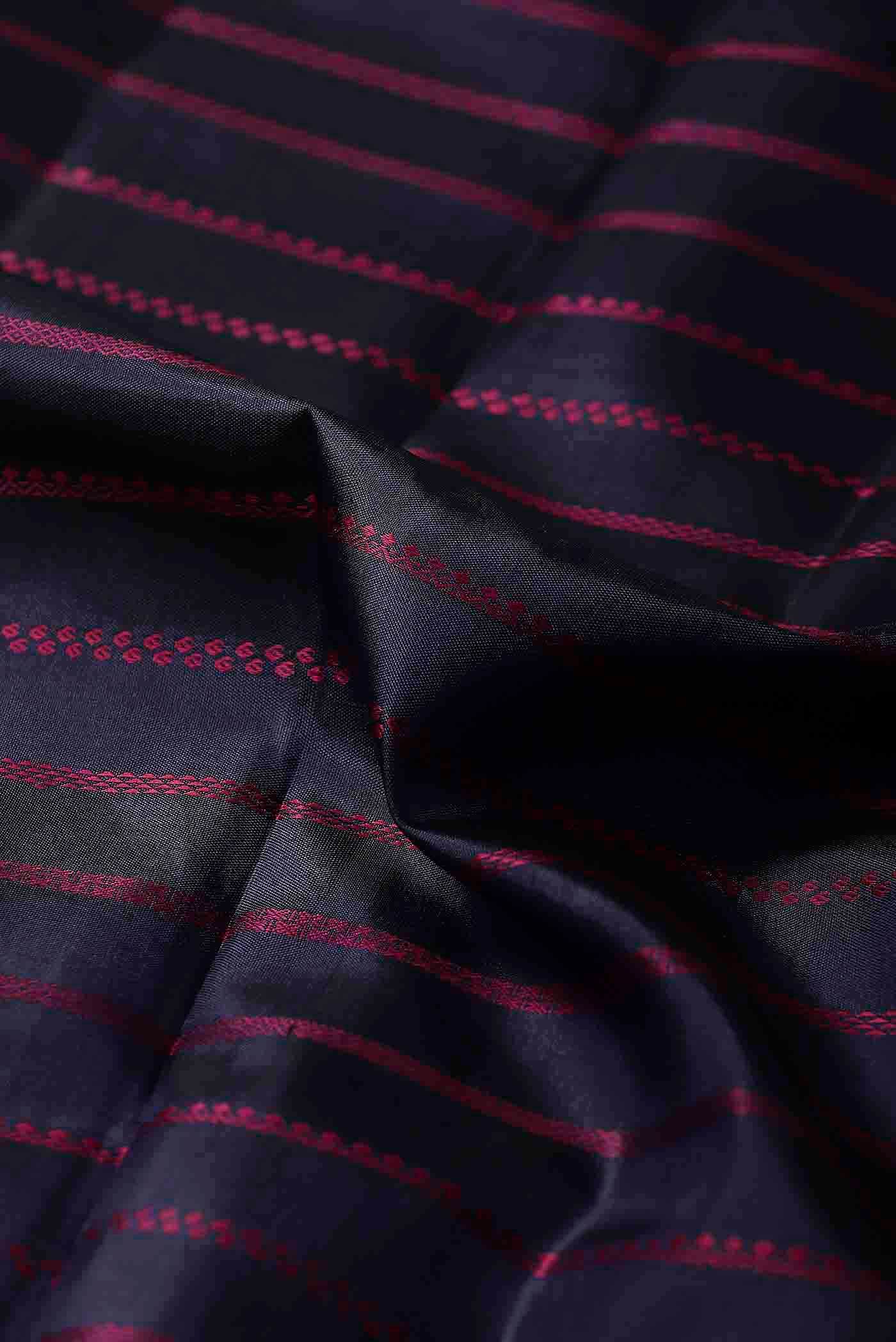 Black Kanchipuram Silk Saree