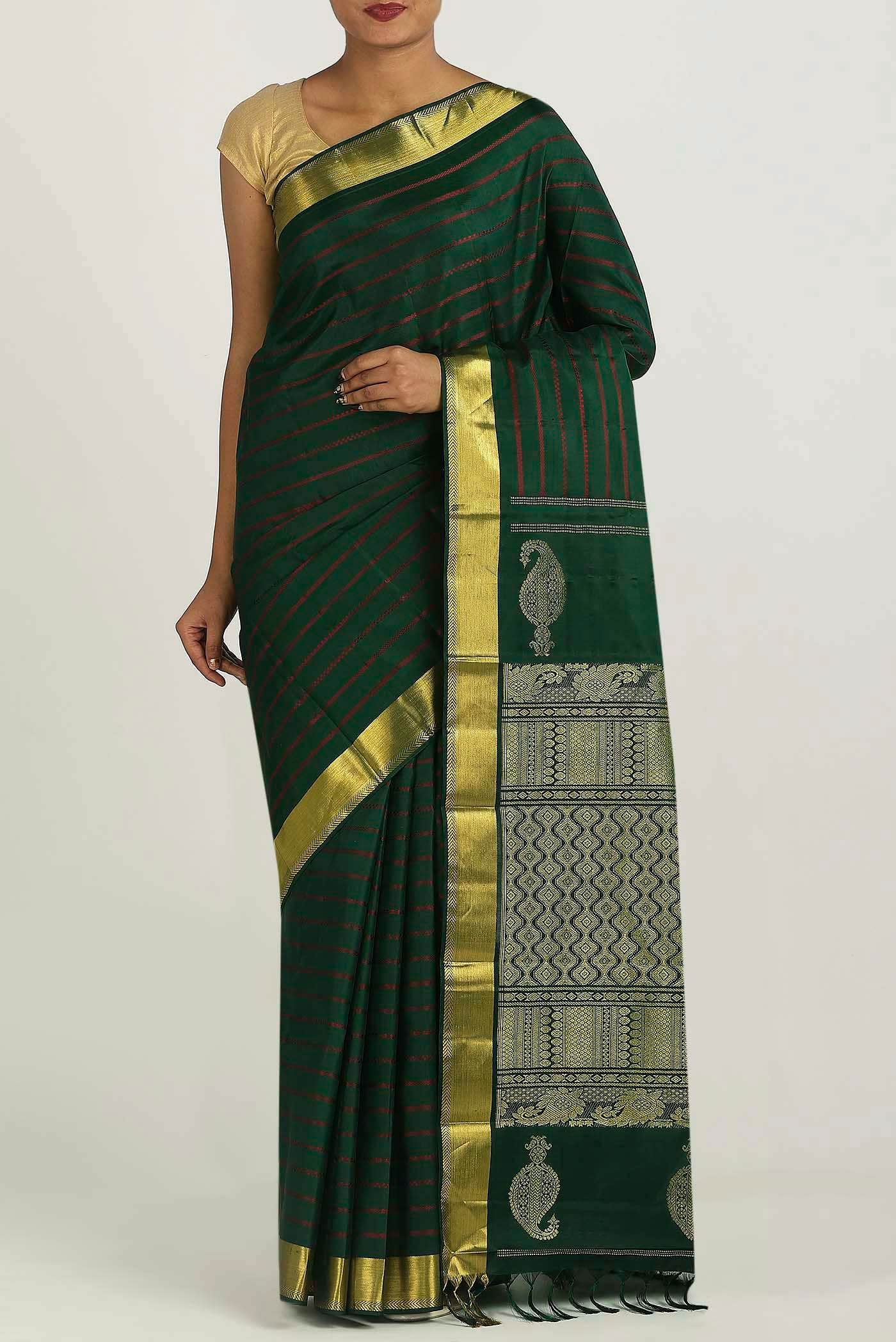 Green Kanchipuram Silk Saree