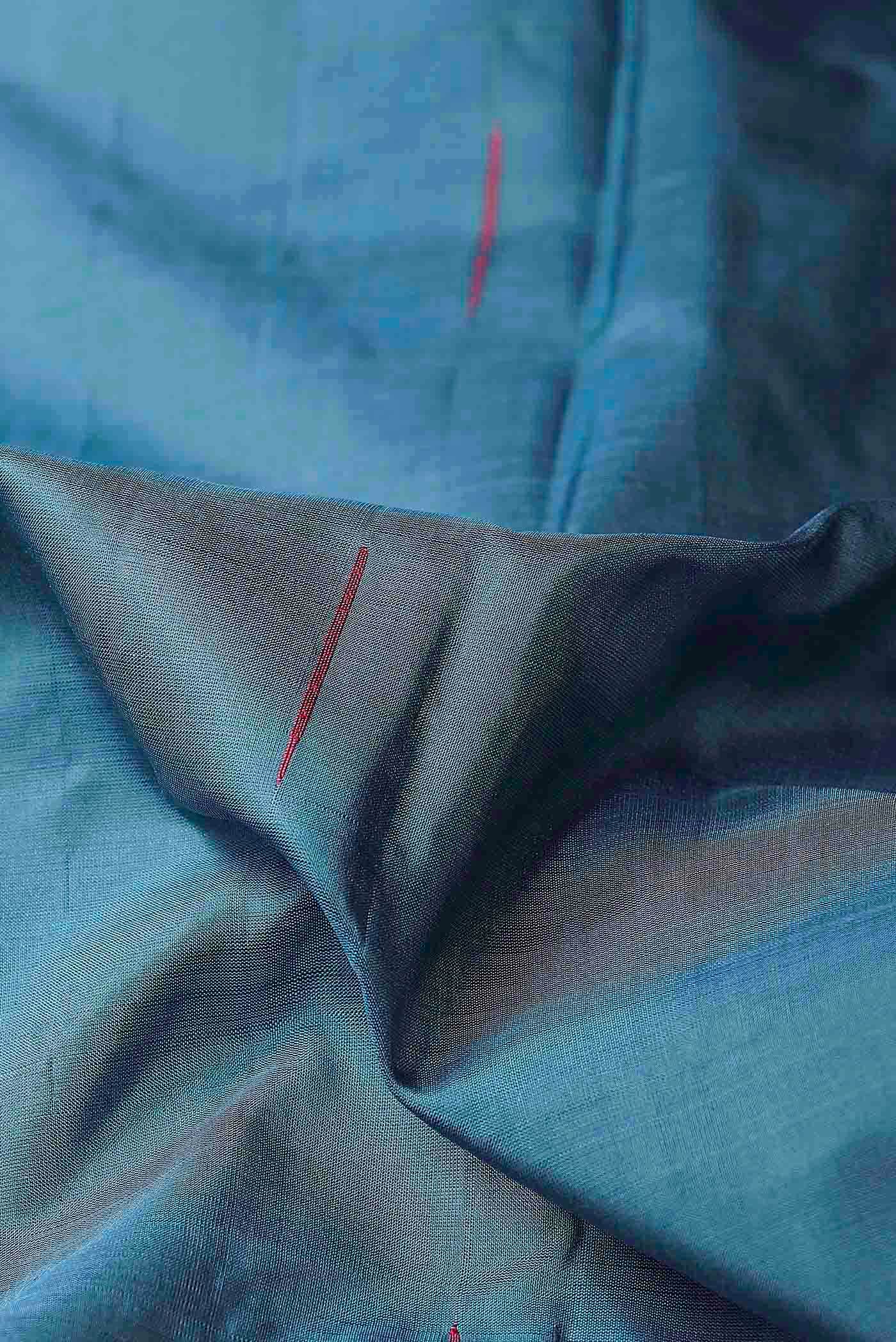 Blue Kanchipuram Silk Saree