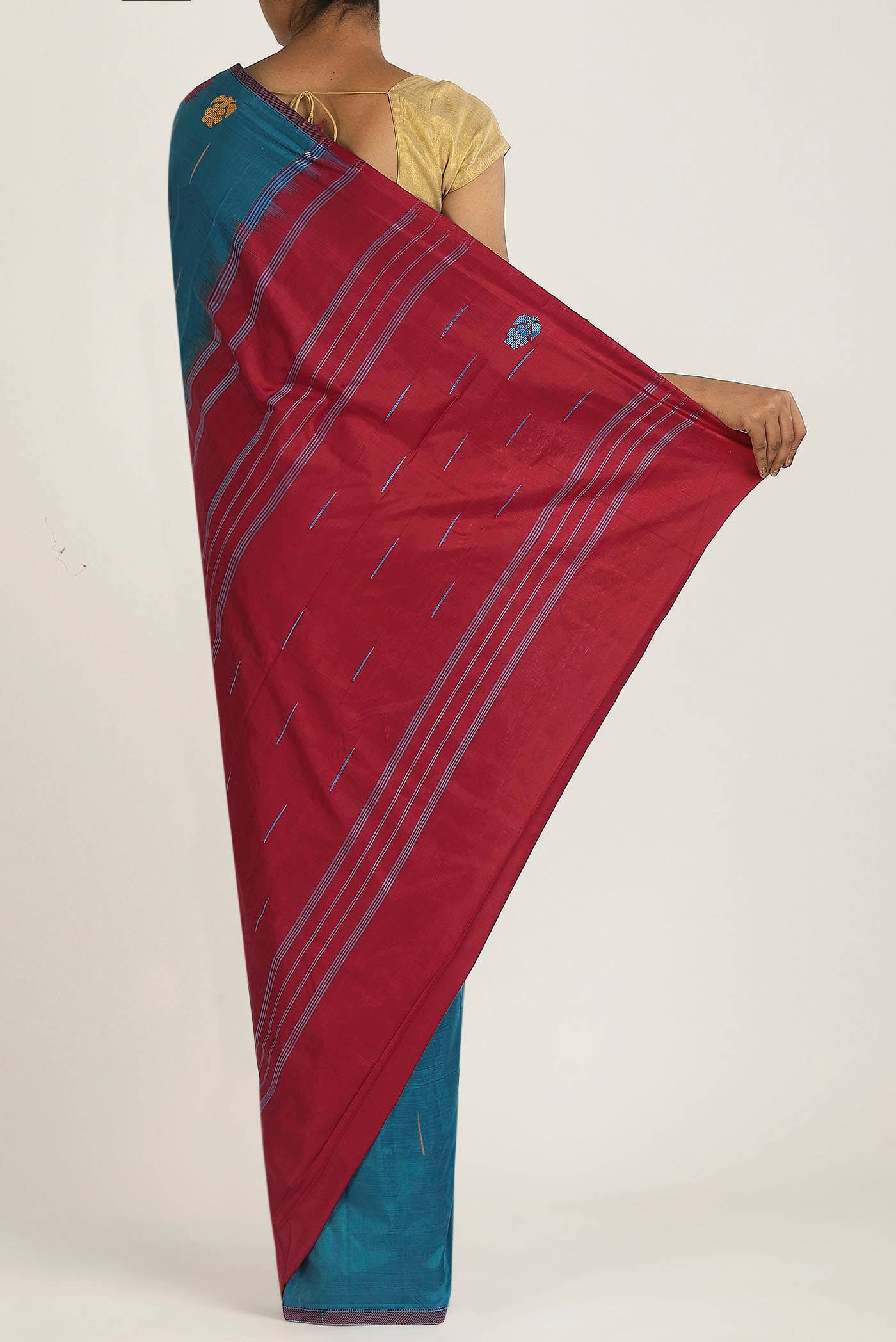 Blue Kanchipuram Silk Saree