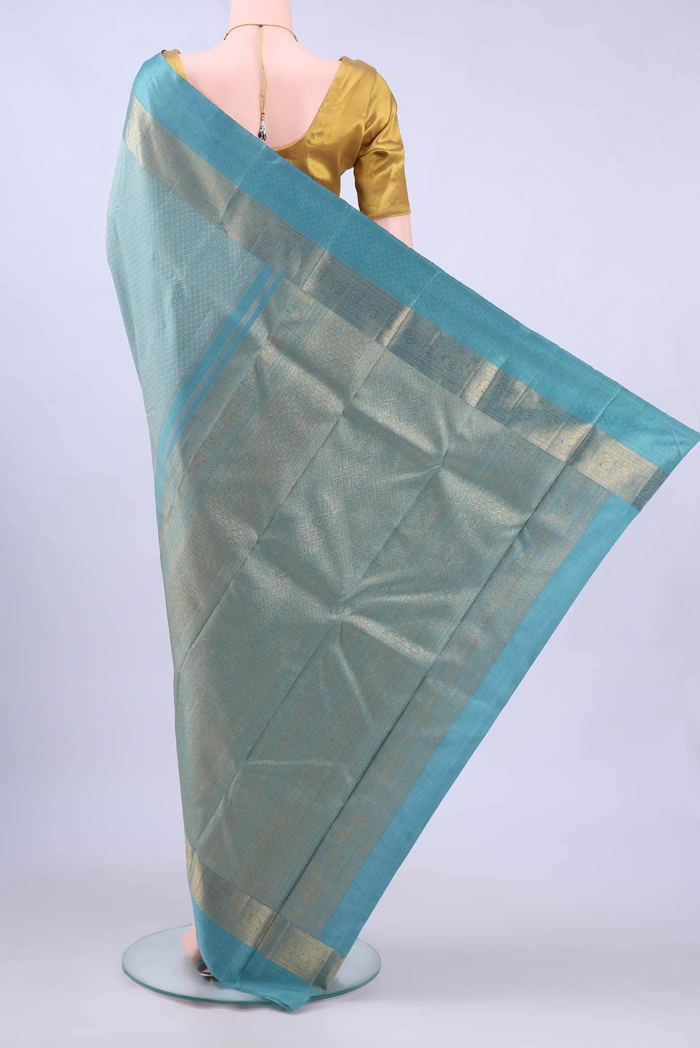 Grey Kanchipuram Silk Saree