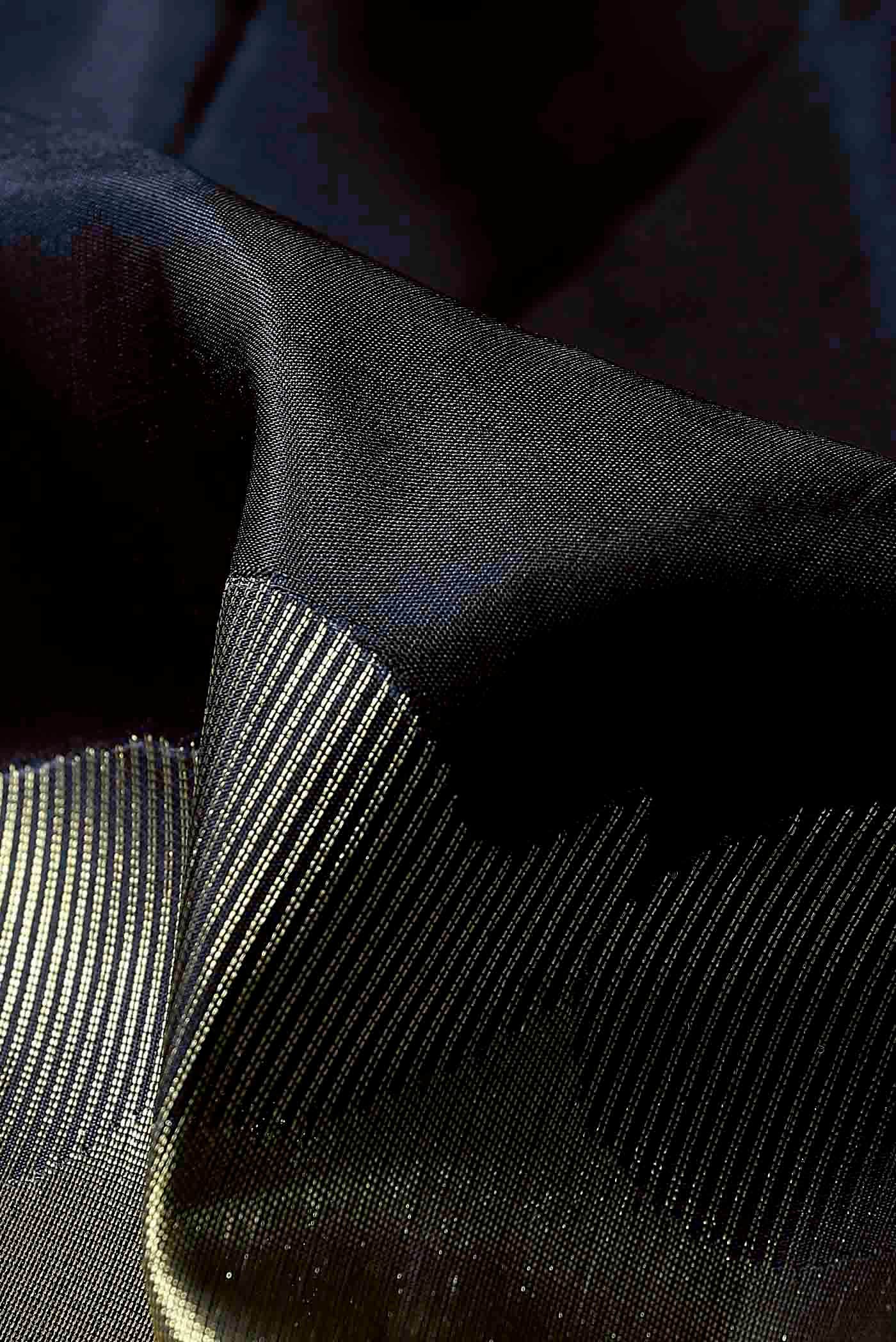 Black Kanchipuram Silk Saree