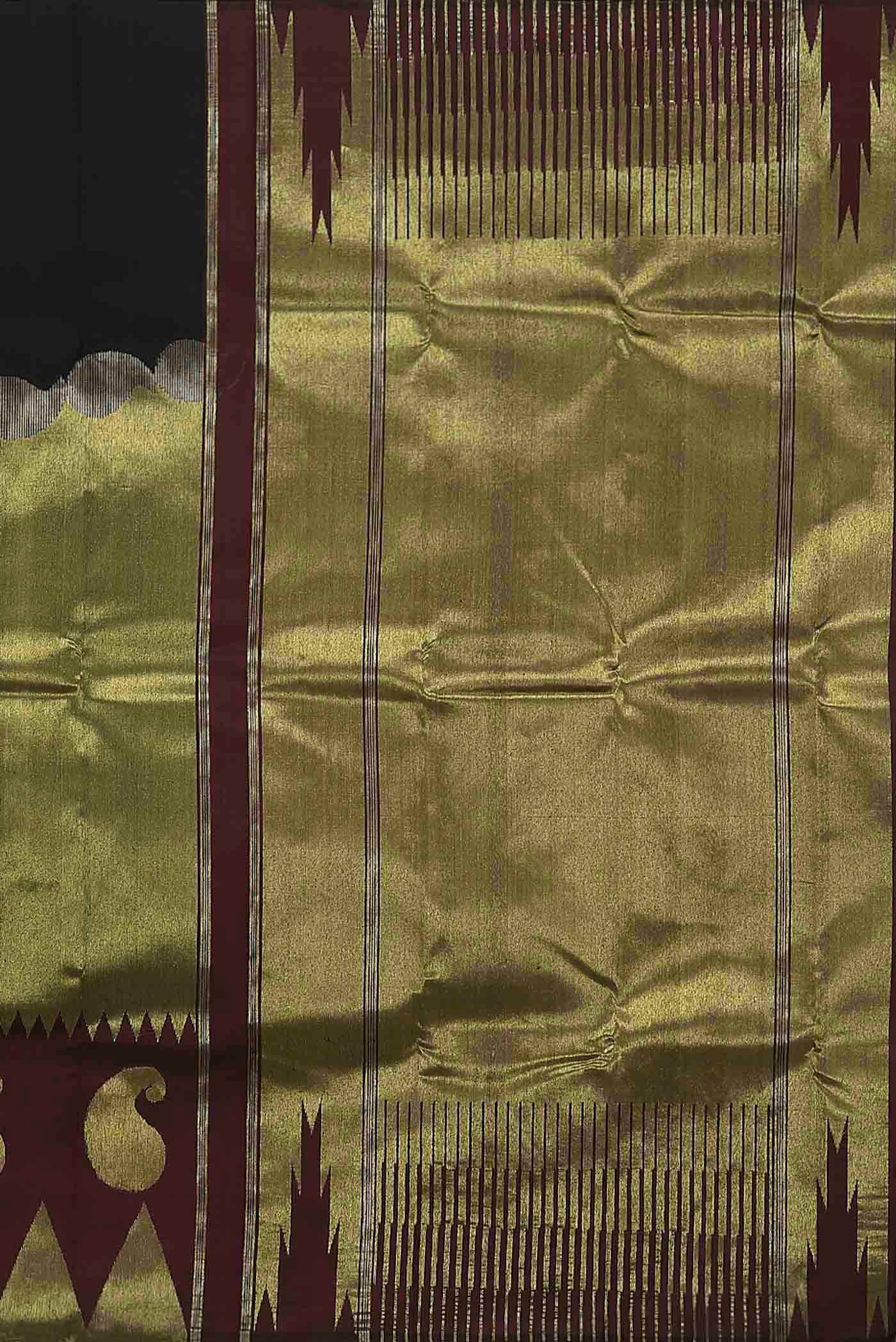 Black Kanchipuram Silk Saree