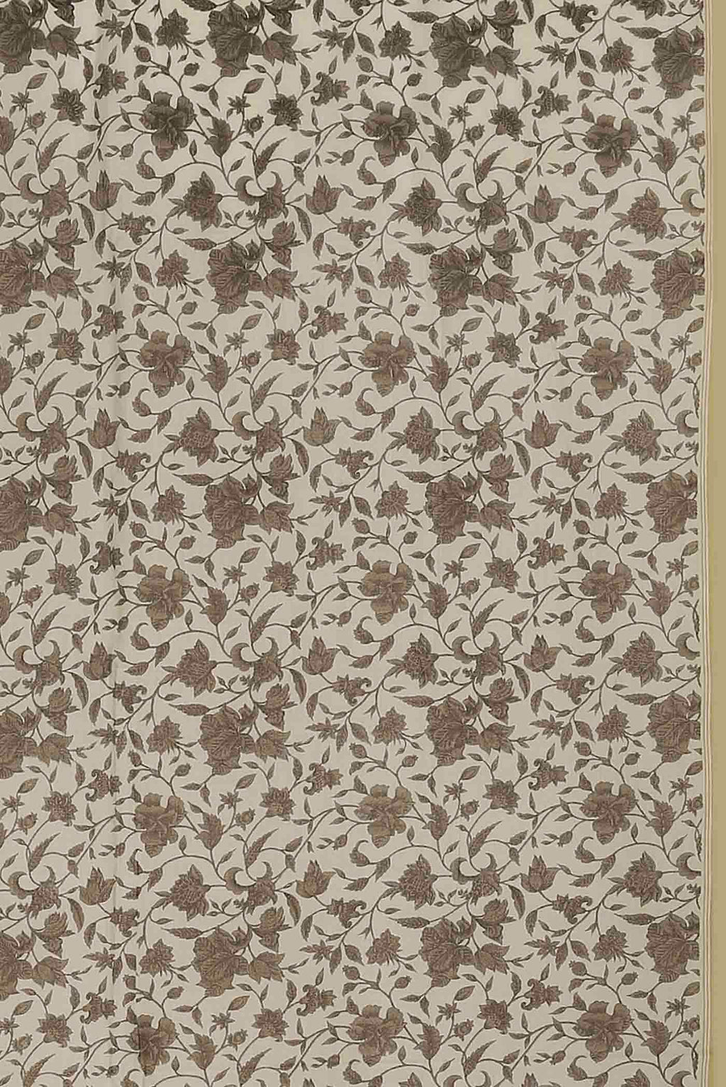 Beige Tussar Saree