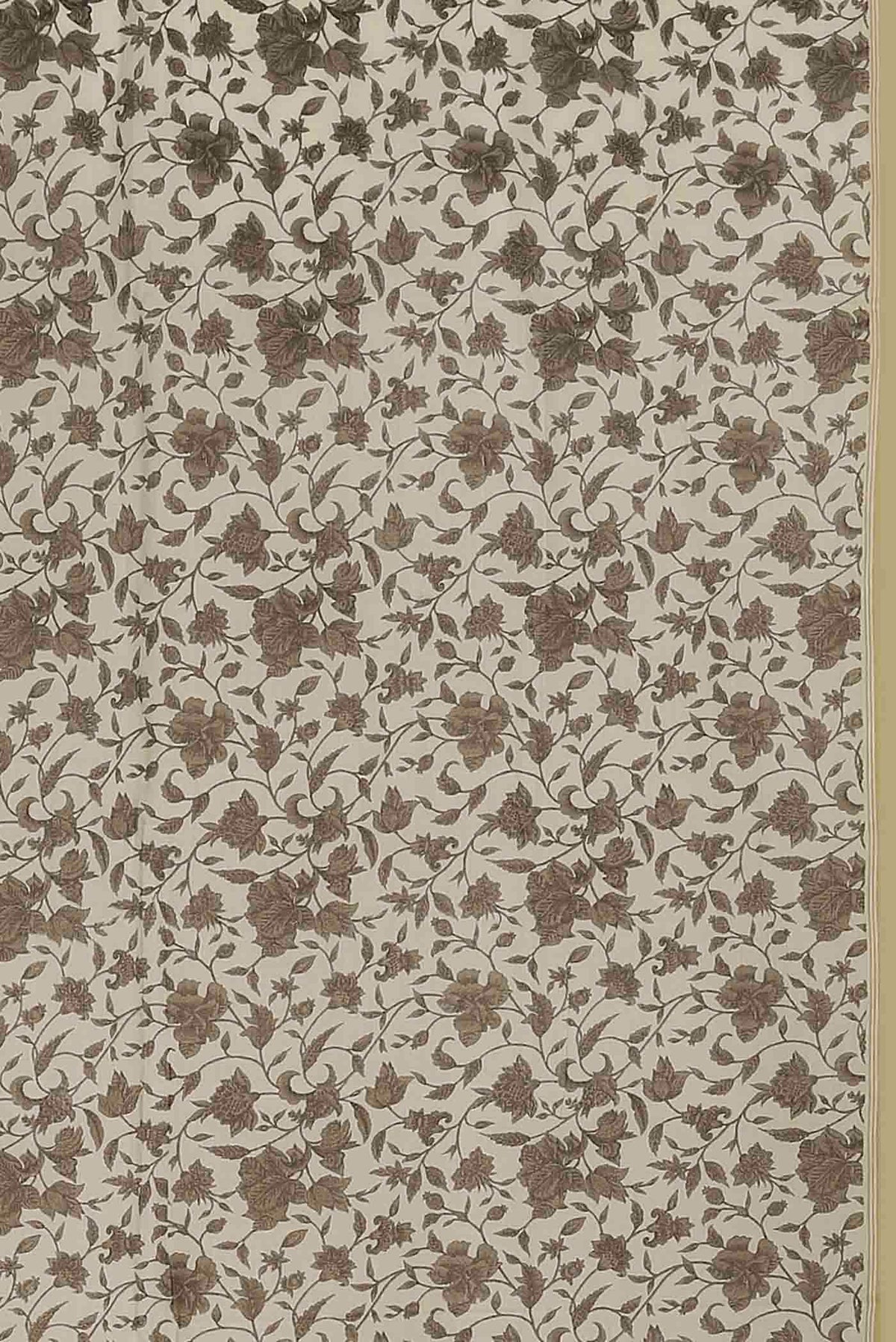 Beige Tussar Saree