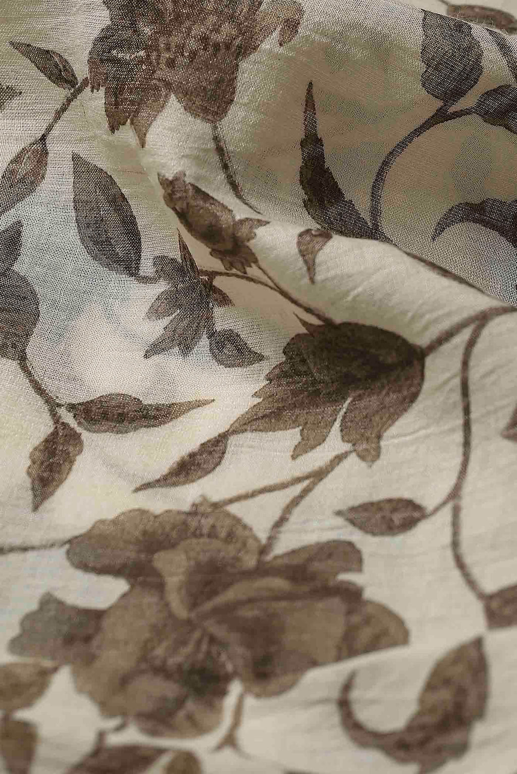 Beige Tussar Saree