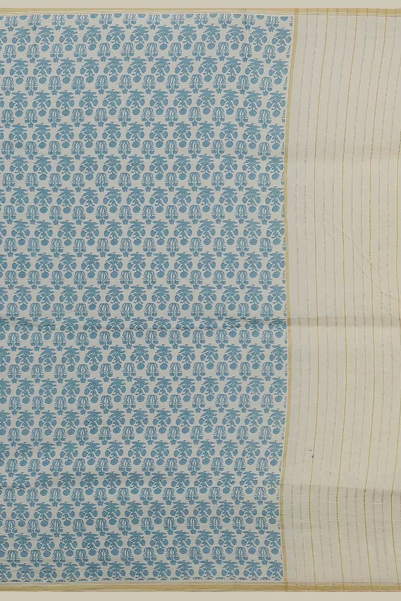 Beige Tussar Saree