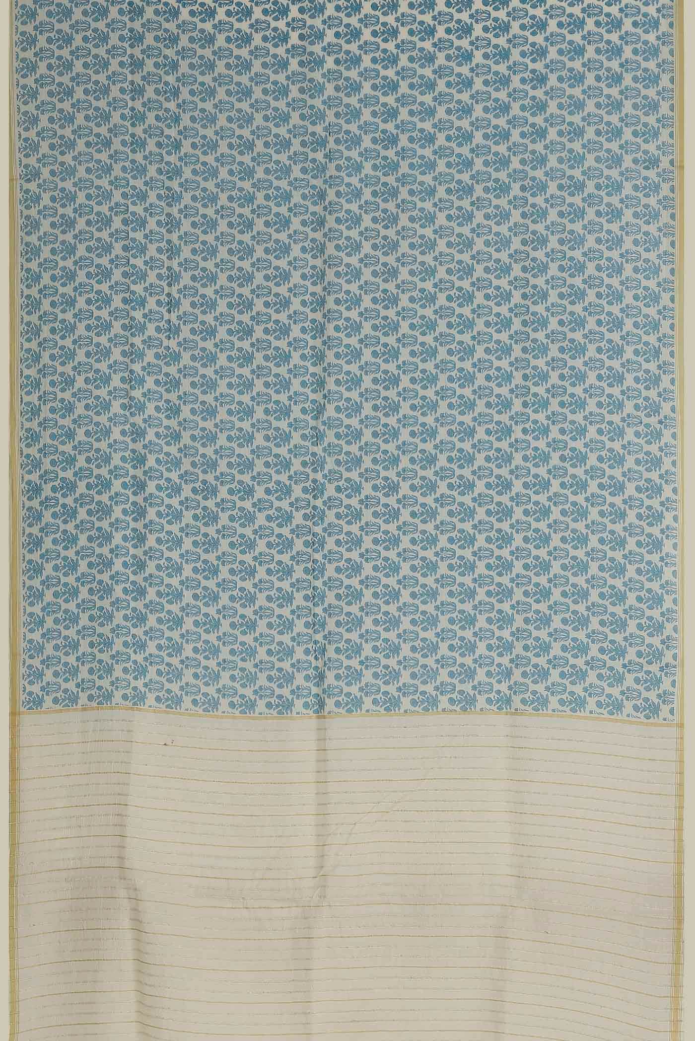 Beige Tussar Saree