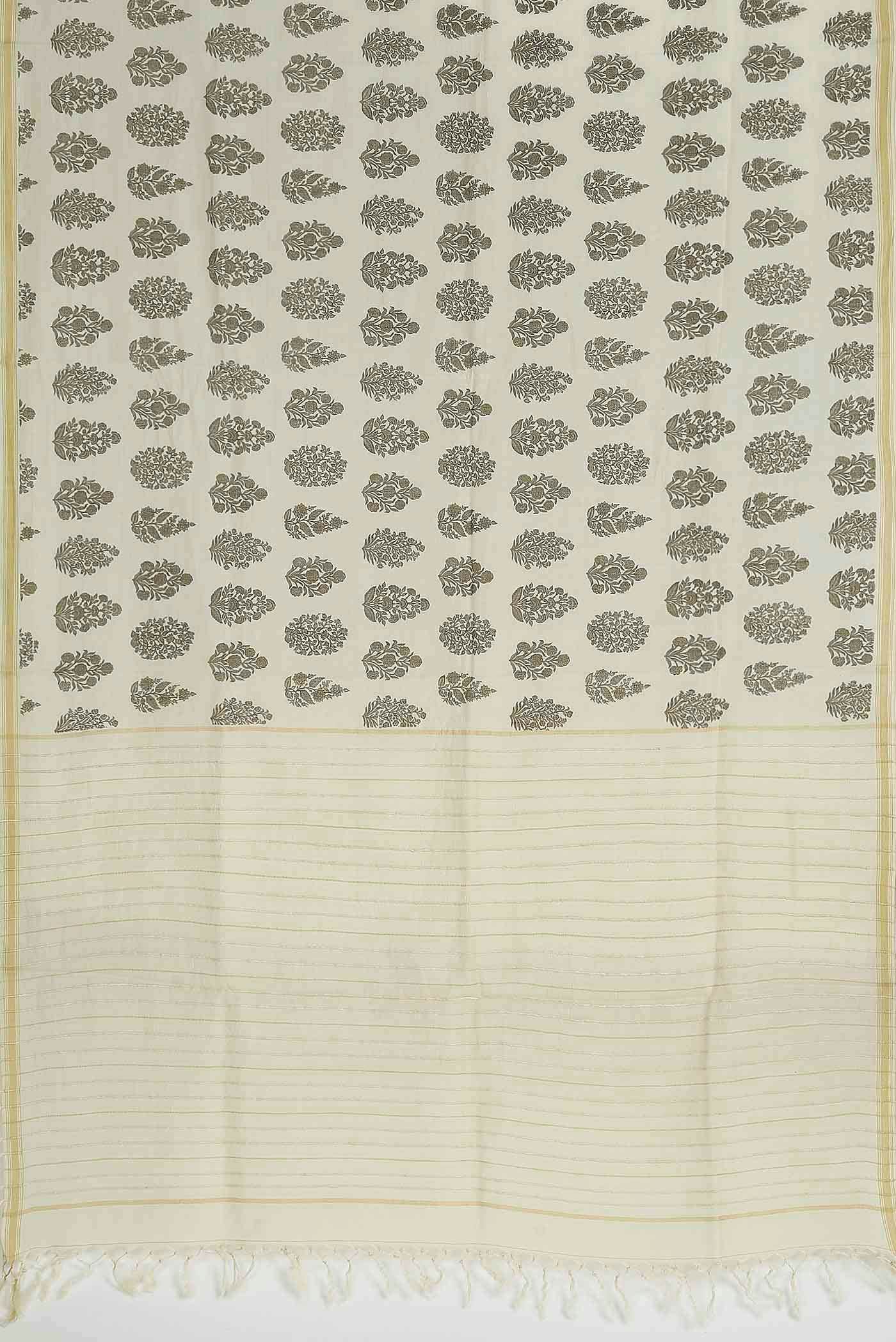 Yellow Tussar Saree