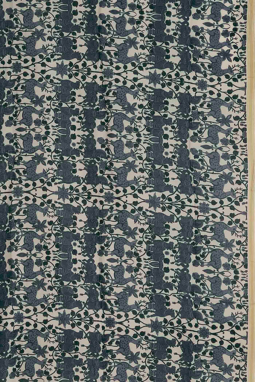 Beige Tussar Saree