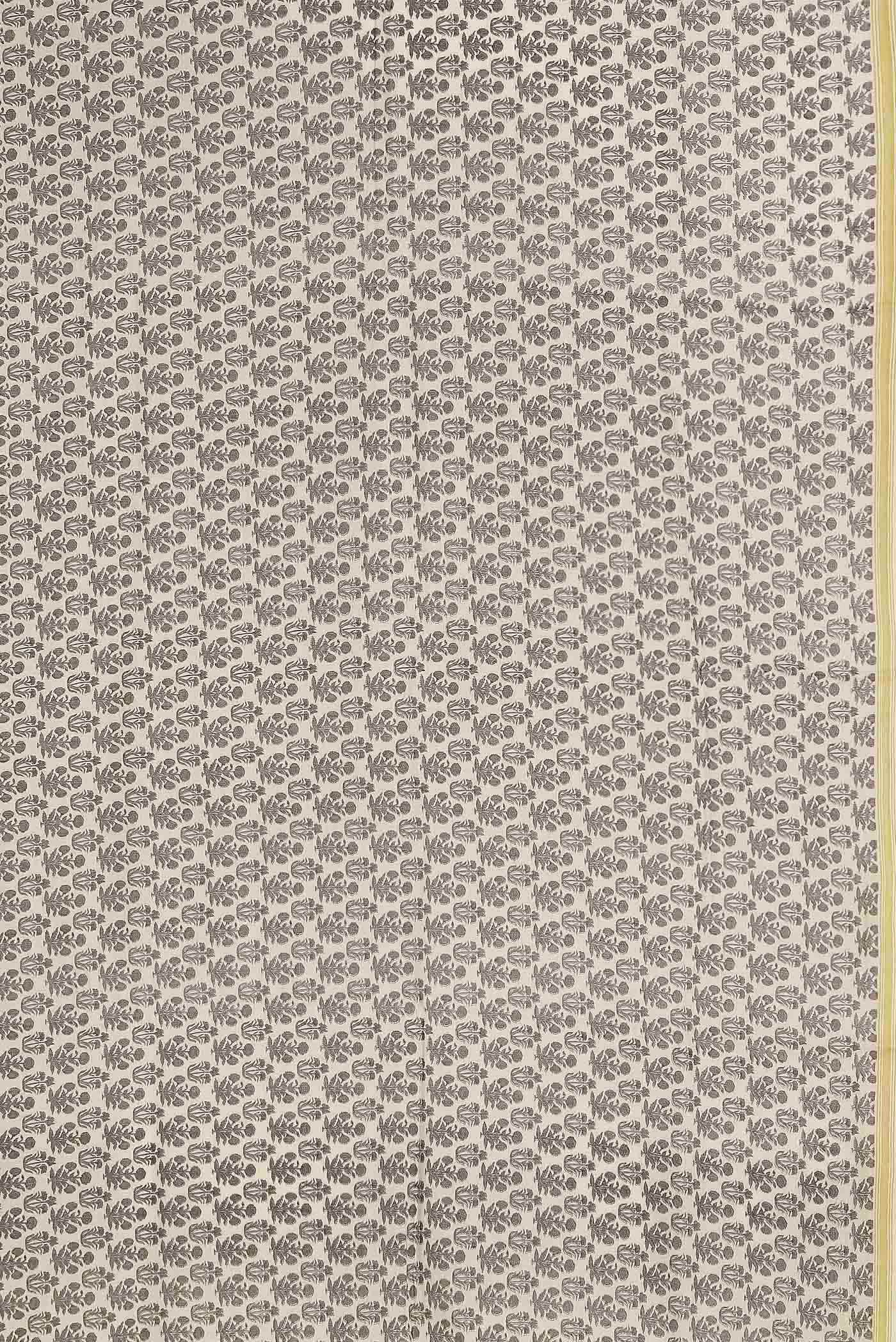 Beige Tussar Saree