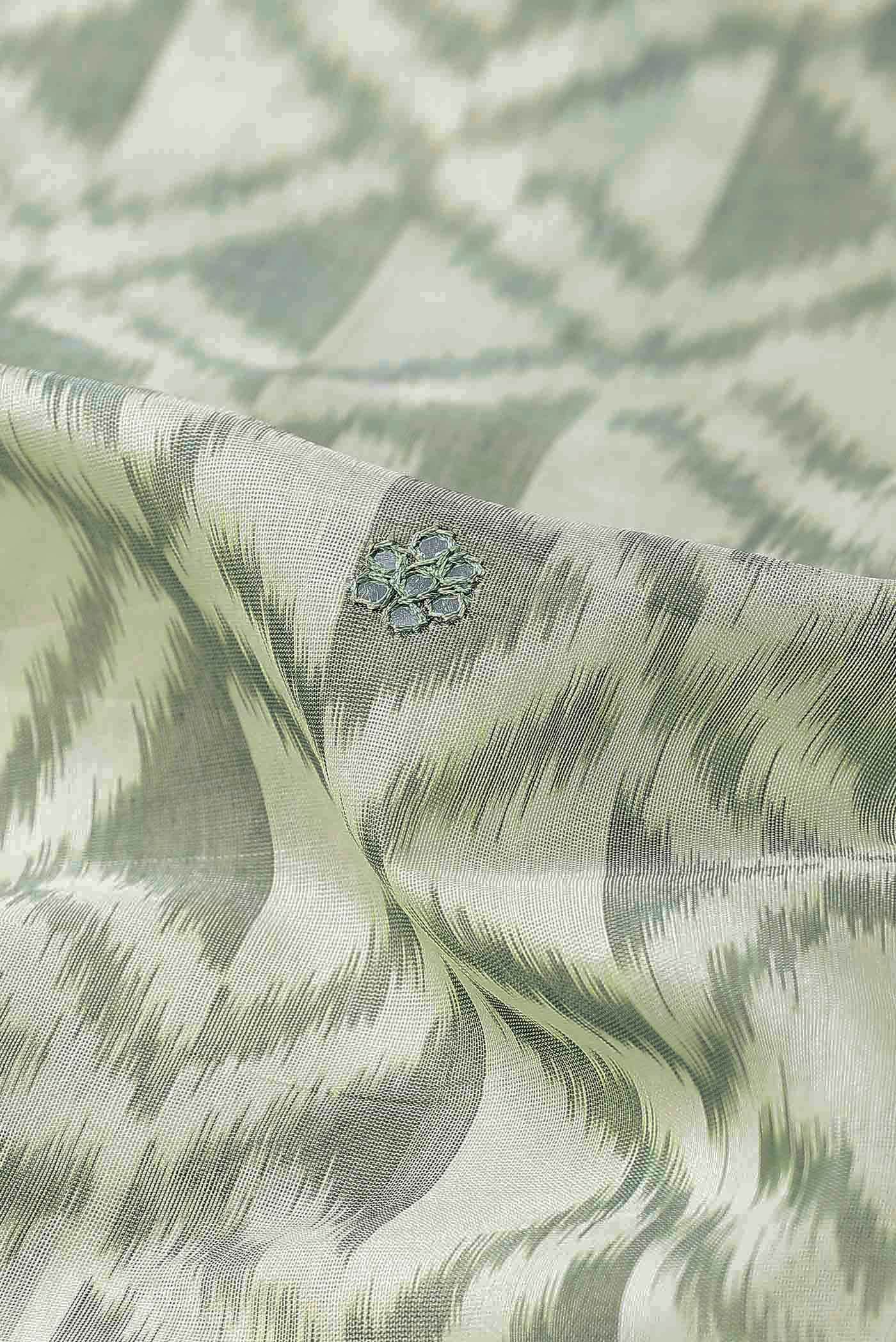 Beige Silk Cotton Saree