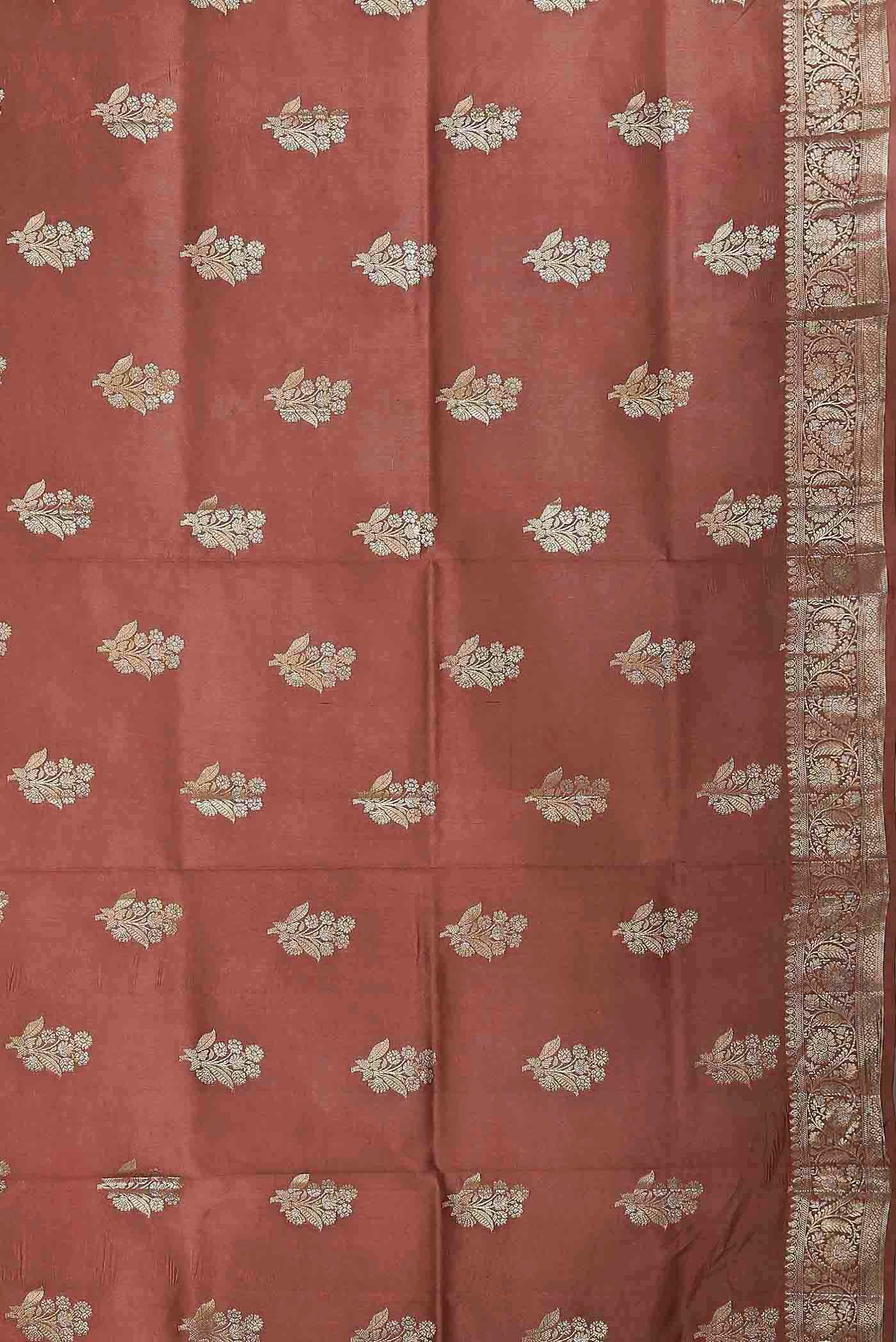 Beige Tussar Saree