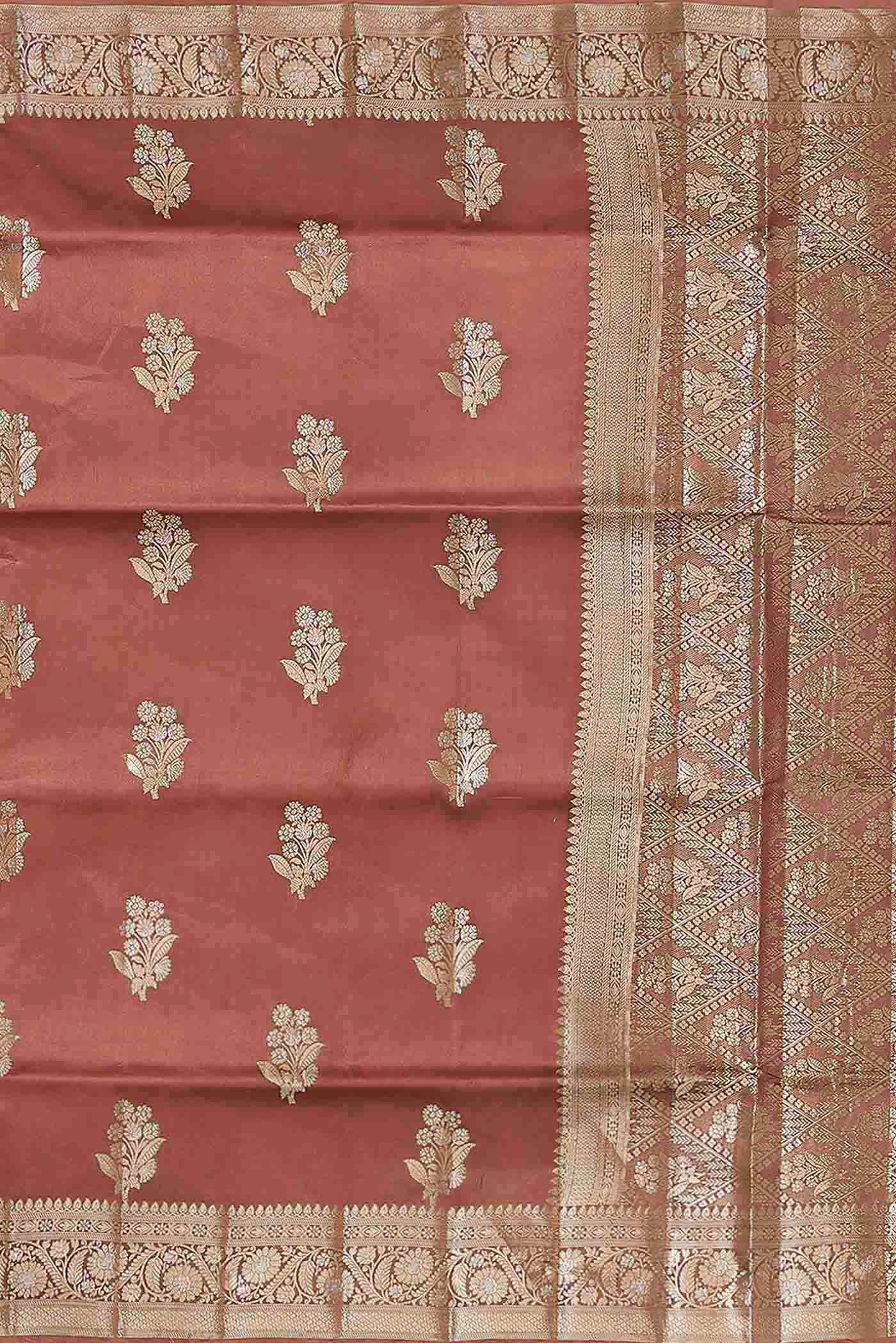 Beige Tussar Saree