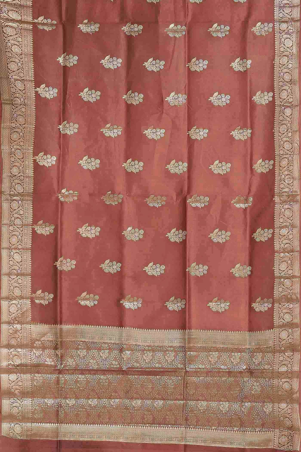 Beige Tussar Saree