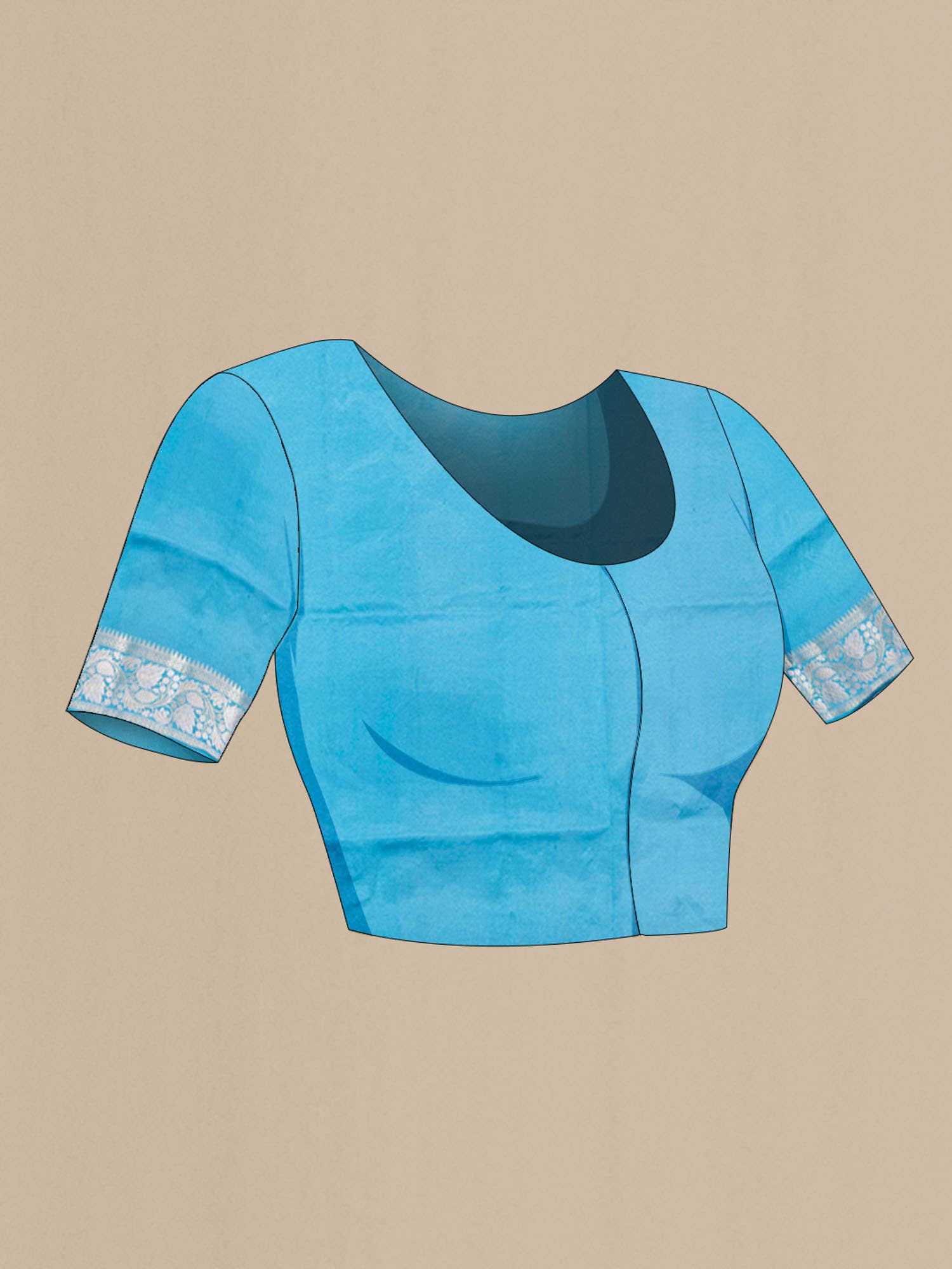 Maya Blue Tussar Saree