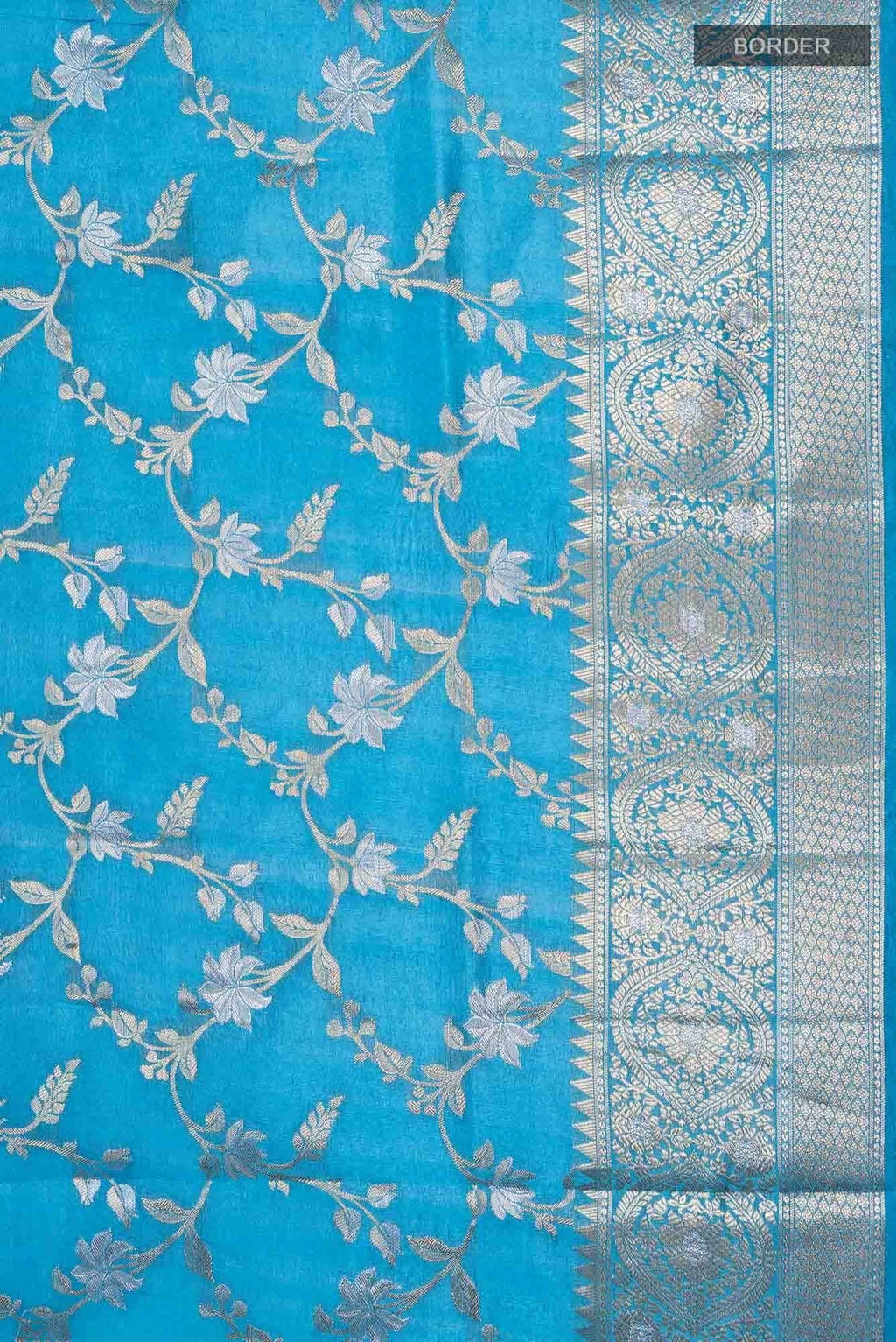 Maya Blue Tussar Saree