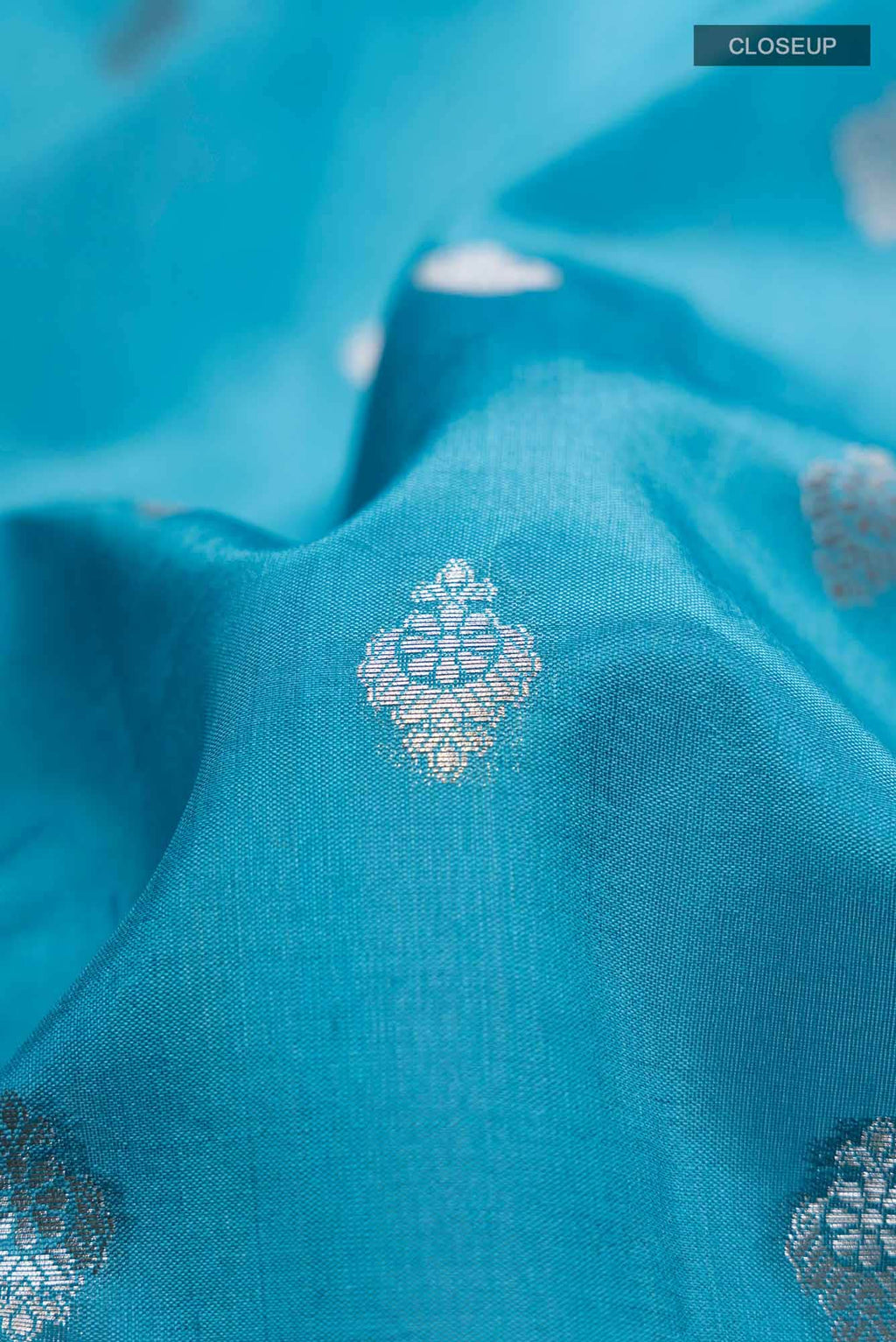 Maya Blue Tussar Silk Saree
