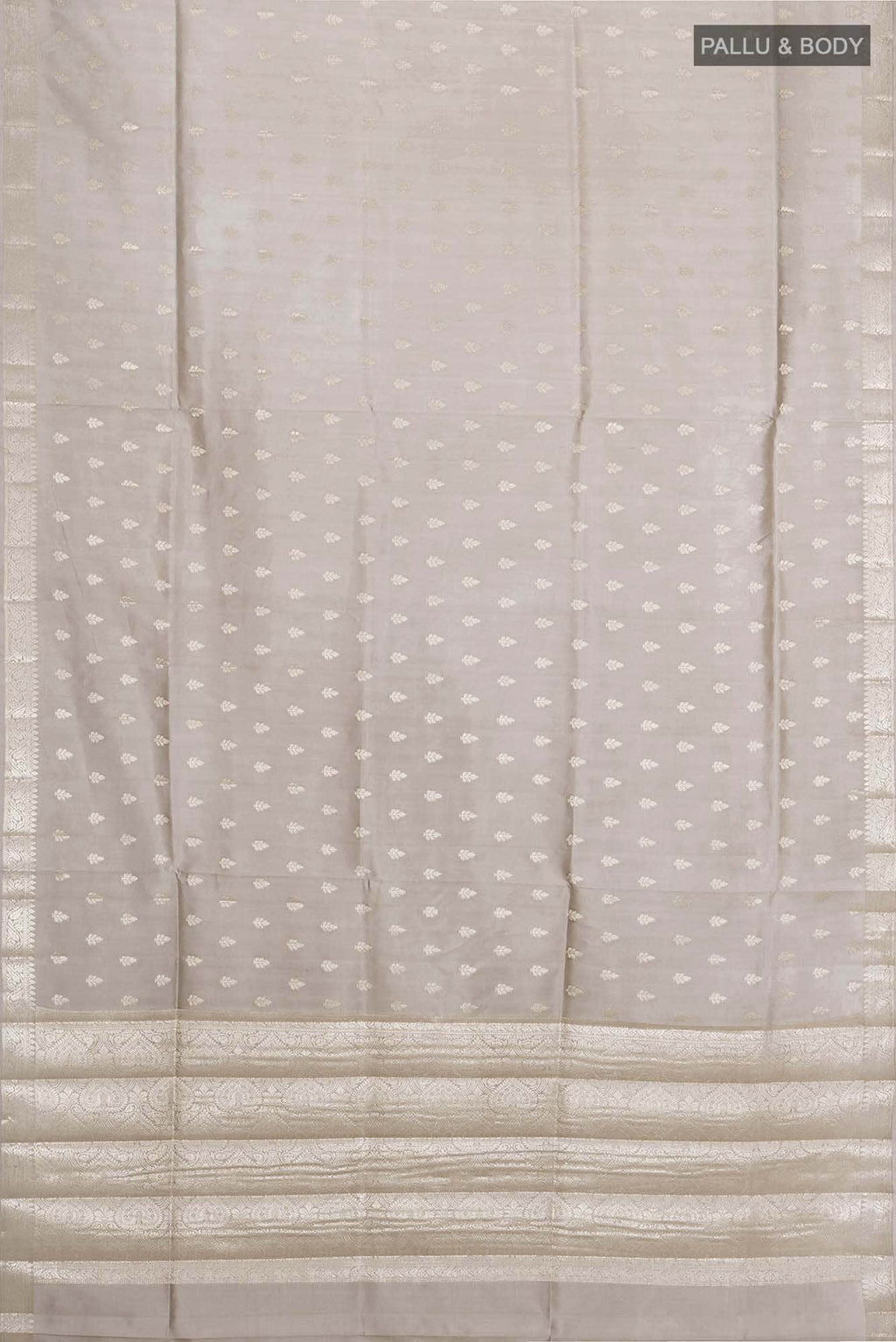 Beige Tussar Saree