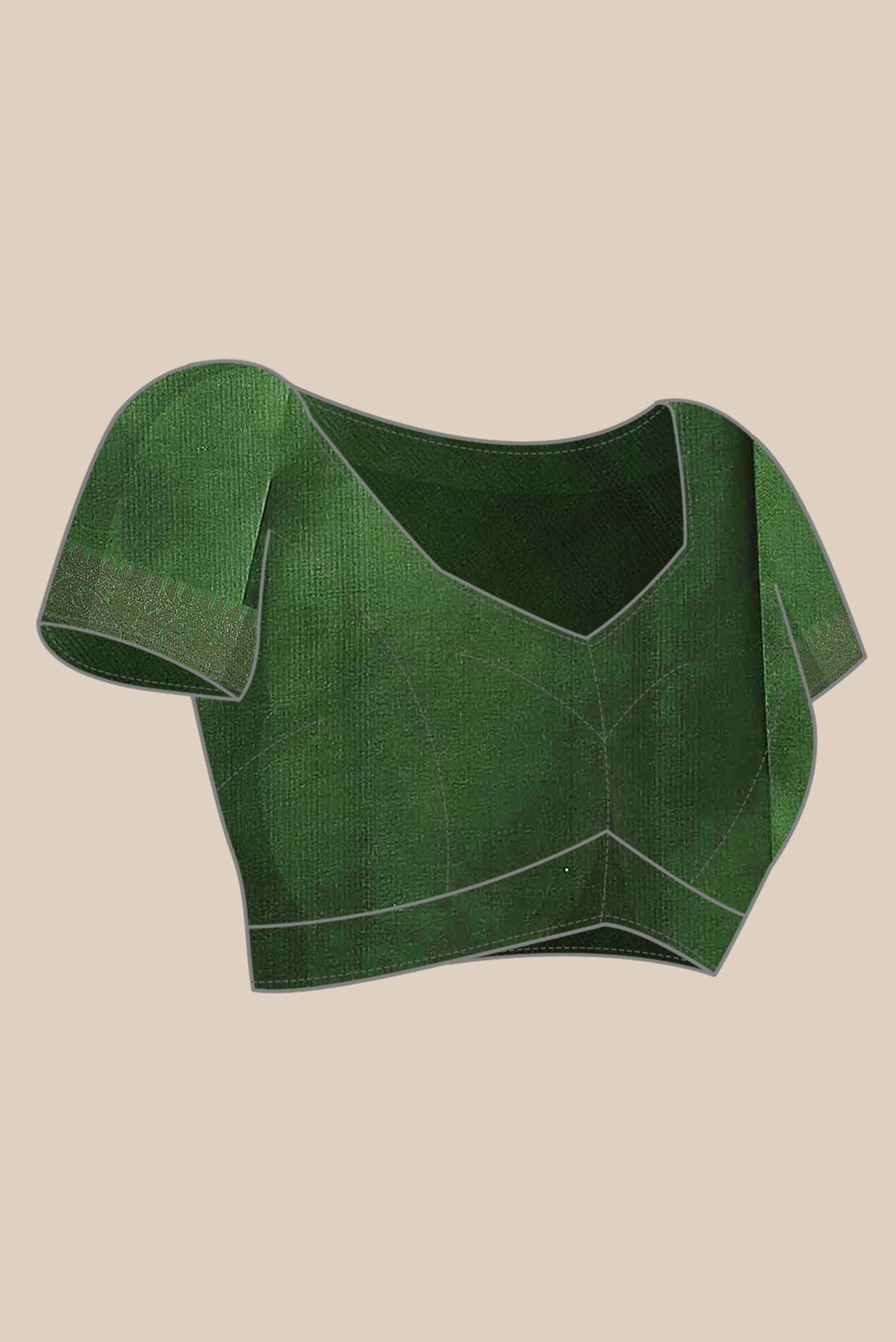 Green Banarasi Raw Silk Saree