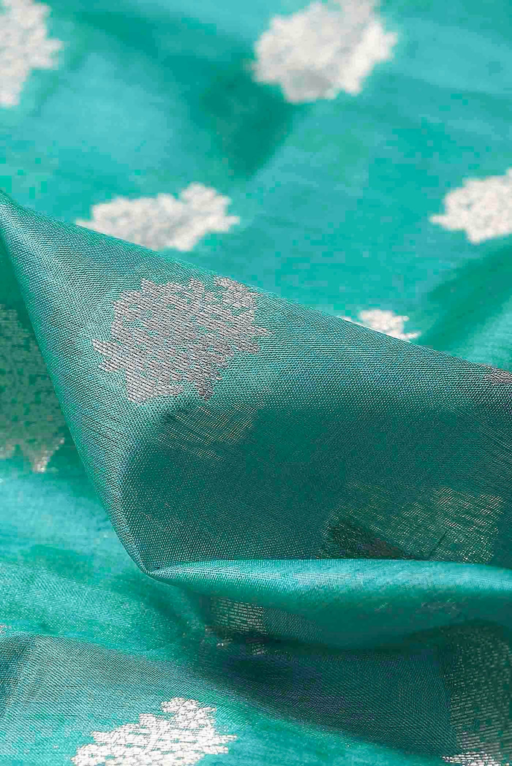 Blue Banarasi Raw Silk Saree