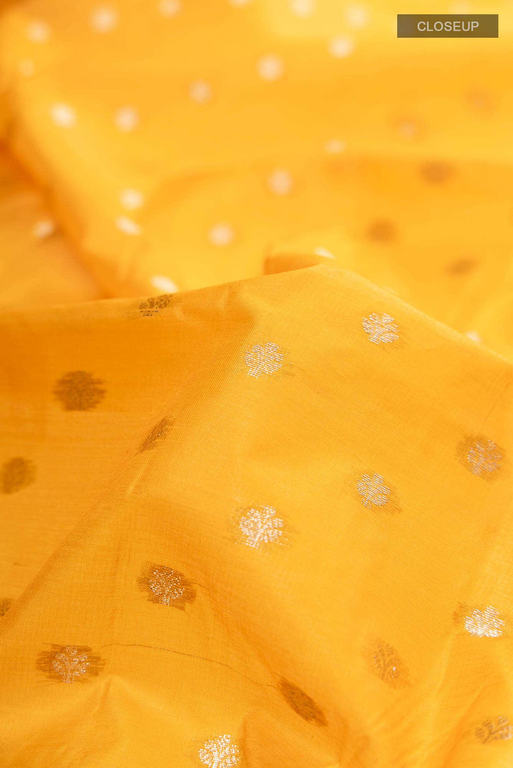 Mustard Tussar Silk Saree