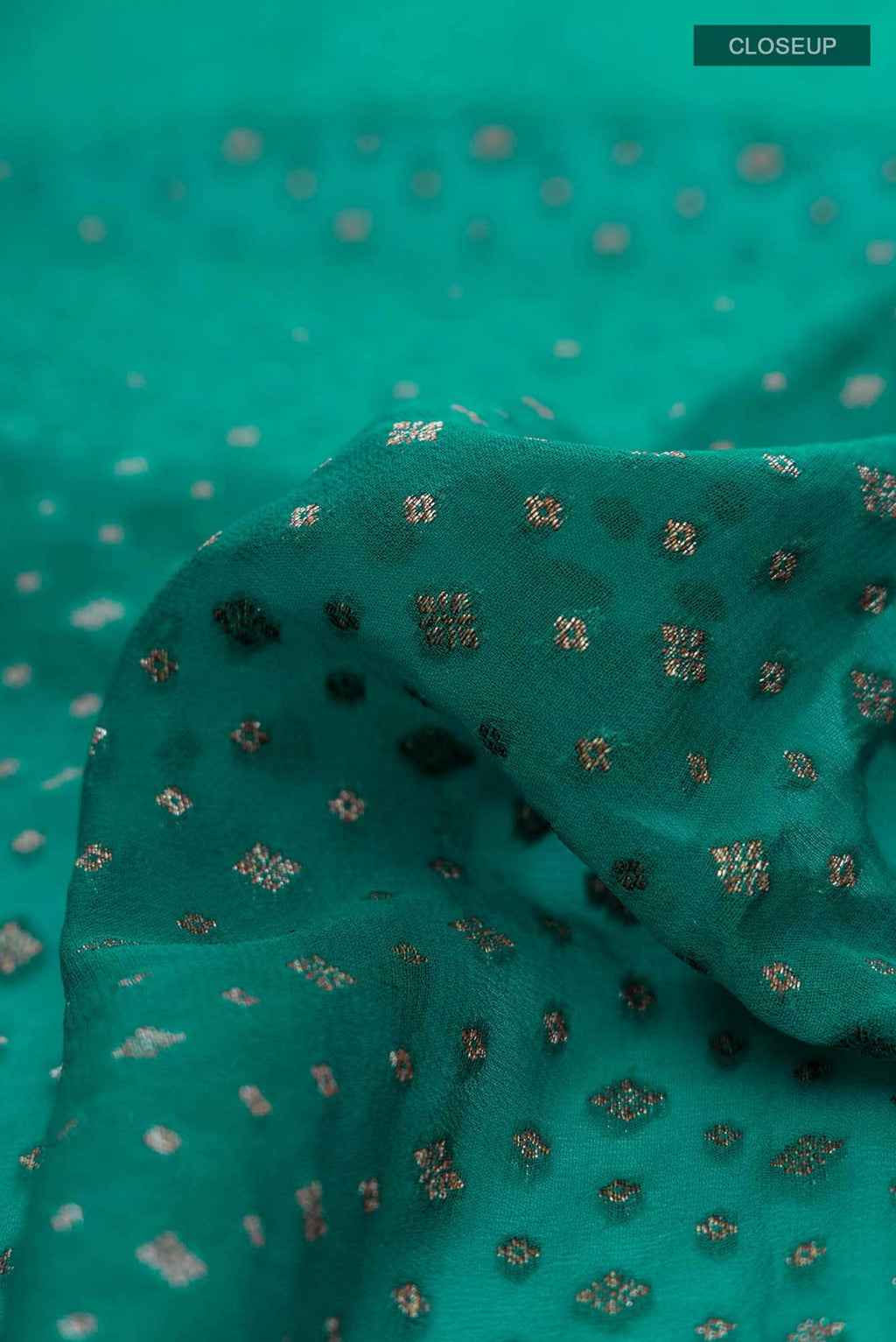 Green Banarasi Georgette Saree