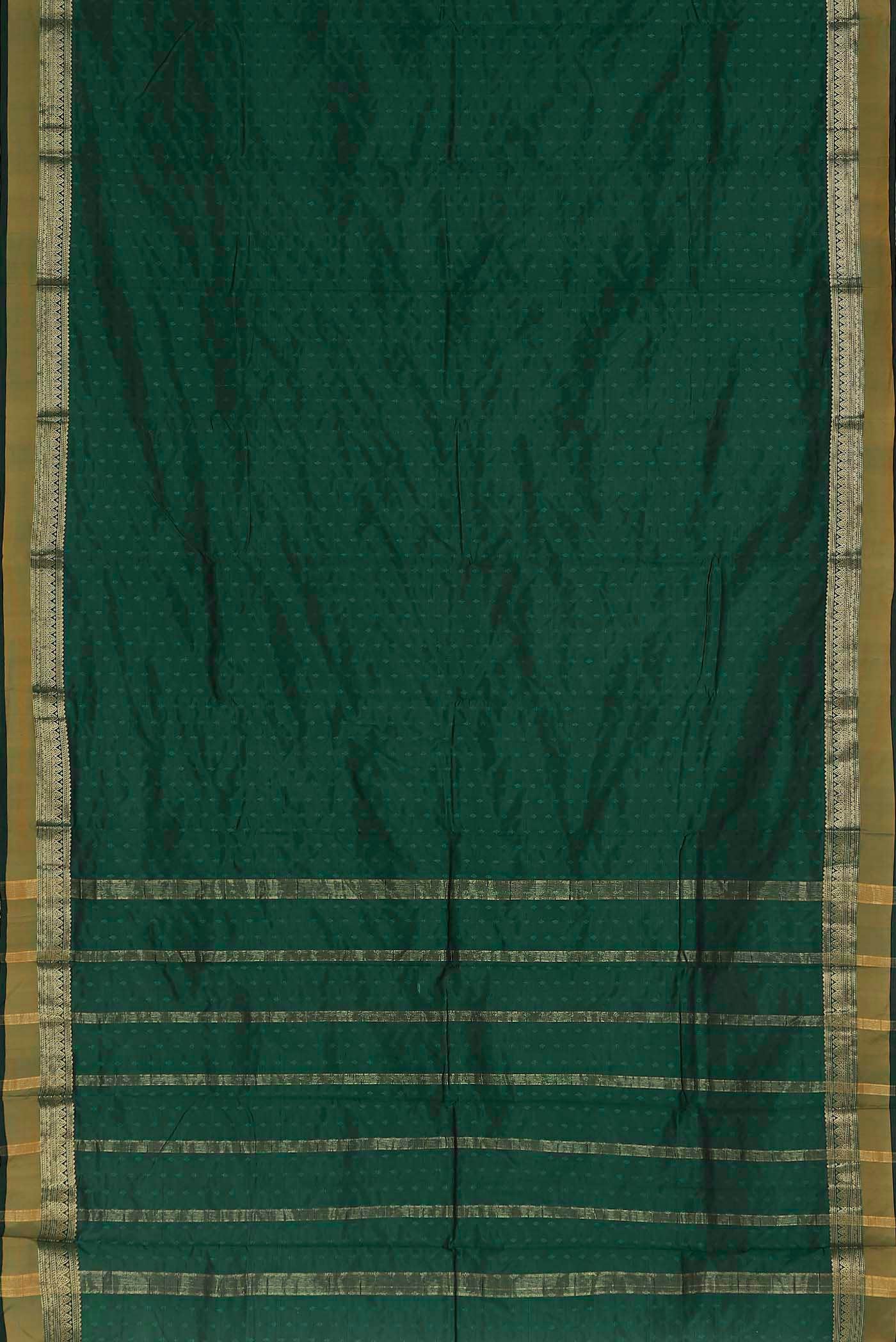 Green Blended Bangalore Silk Saree