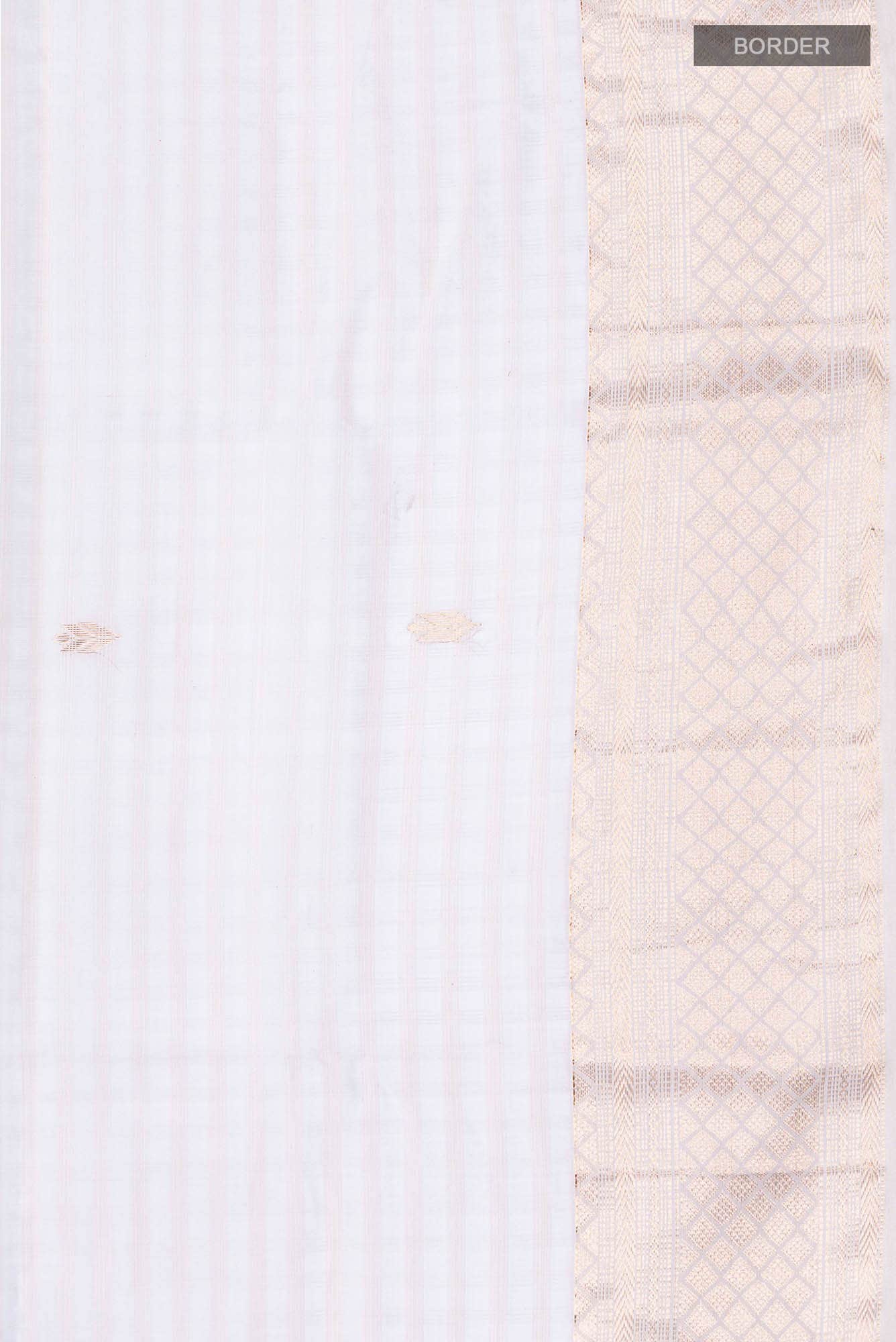 Off White Maheshwari Silk Cotton Saree