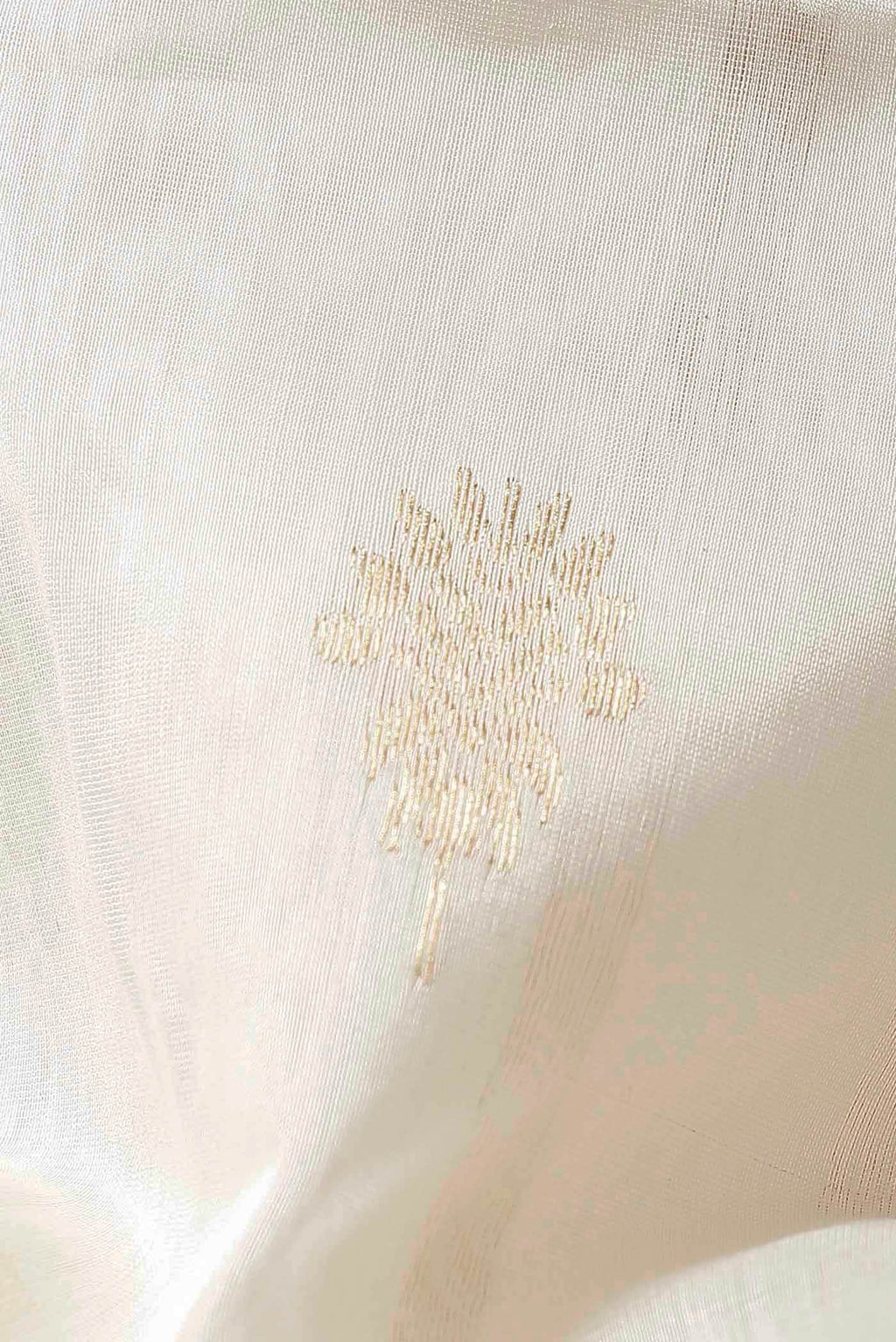 Off White Maheshwari Silk Cotton Saree