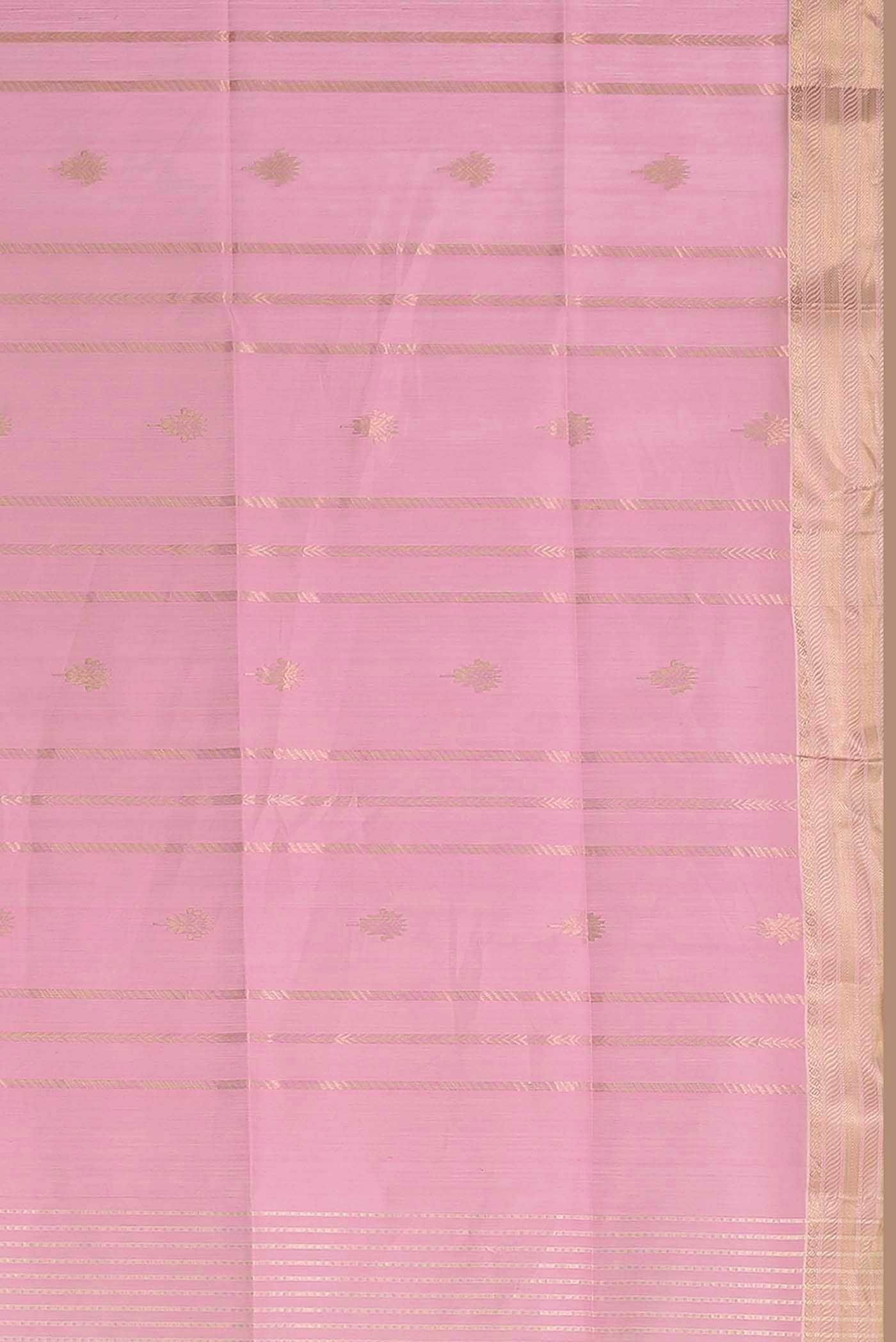 Pink Maheshwari Silk Cotton Saree