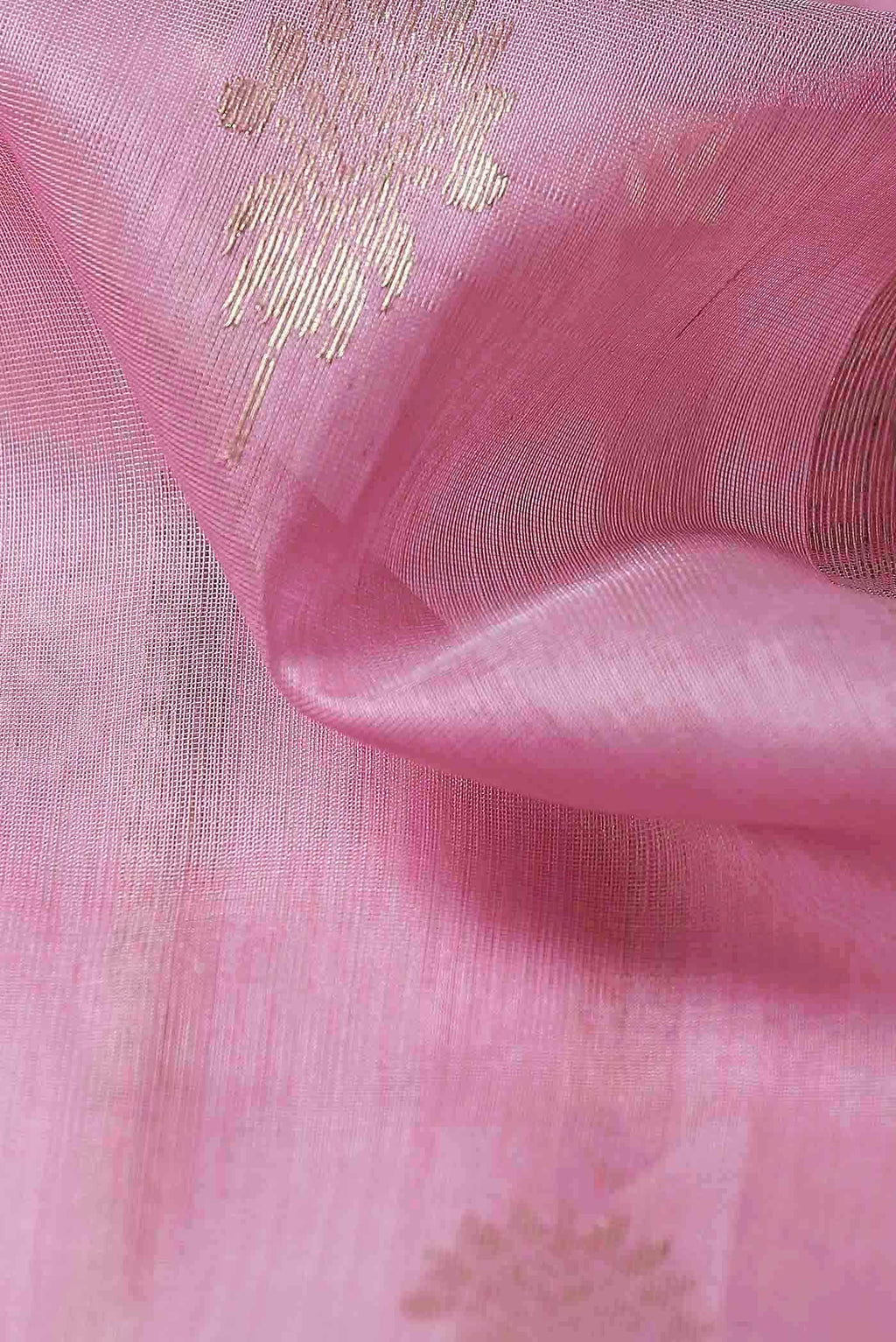 Pink Maheshwari Silk Cotton Saree