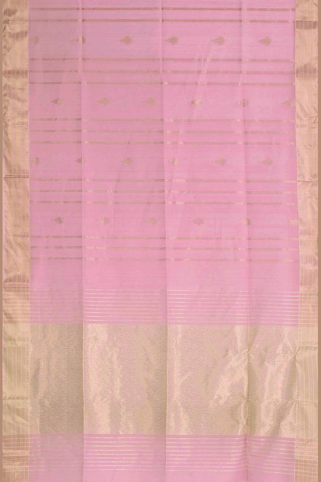 Pink Maheshwari Silk Cotton Saree