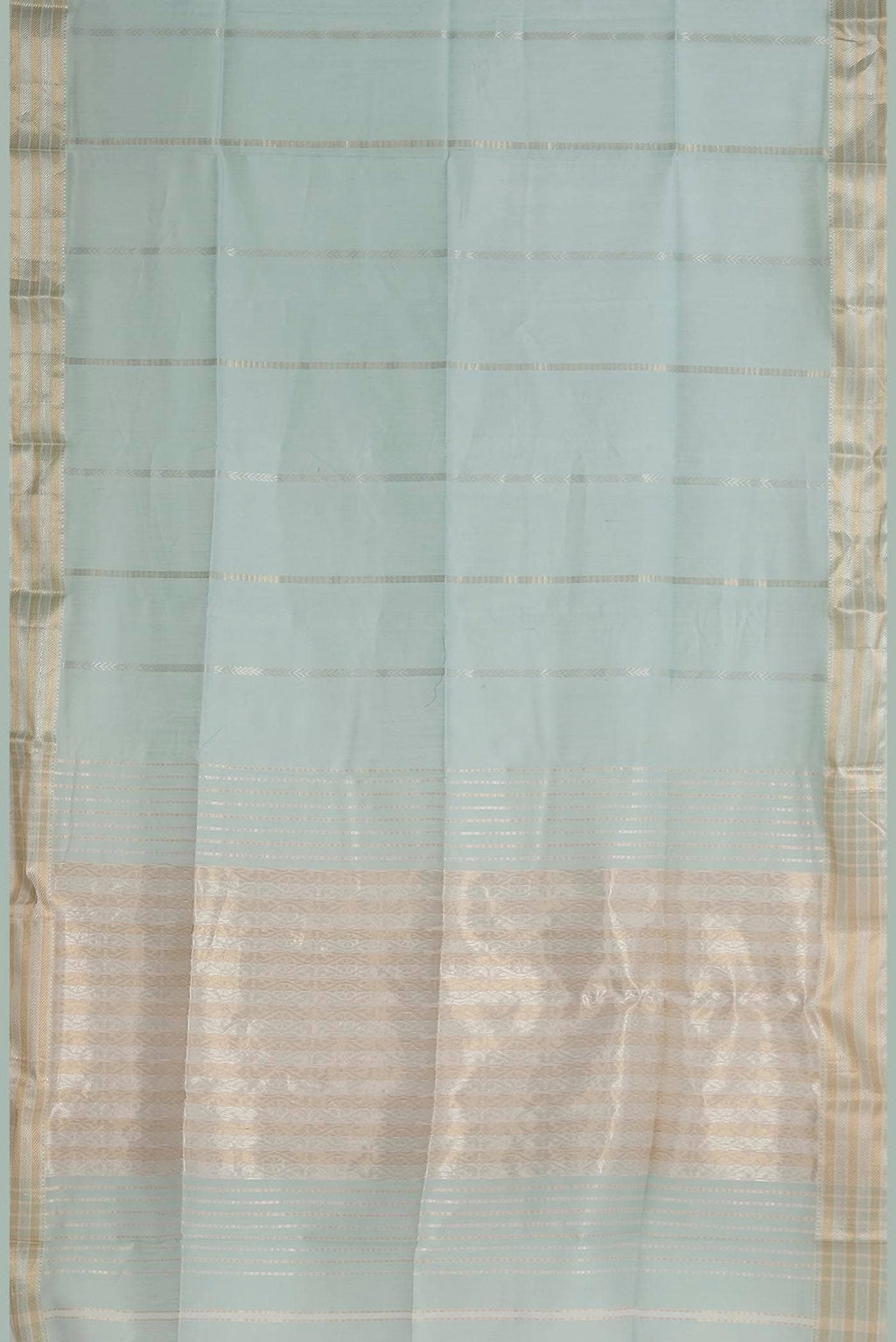 Green Maheshwari Silk Cotton Saree