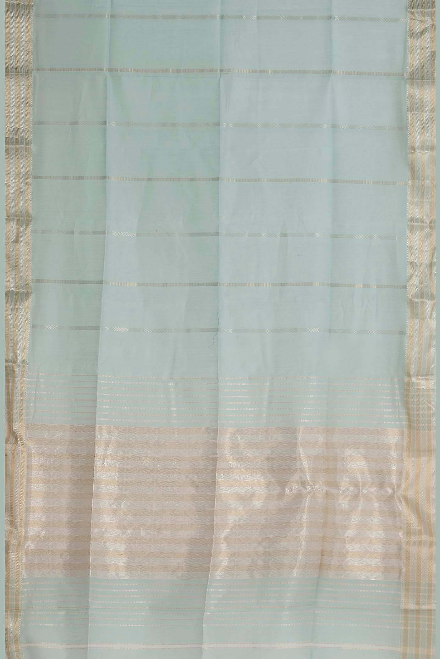 Green Maheshwari Silk Cotton Saree