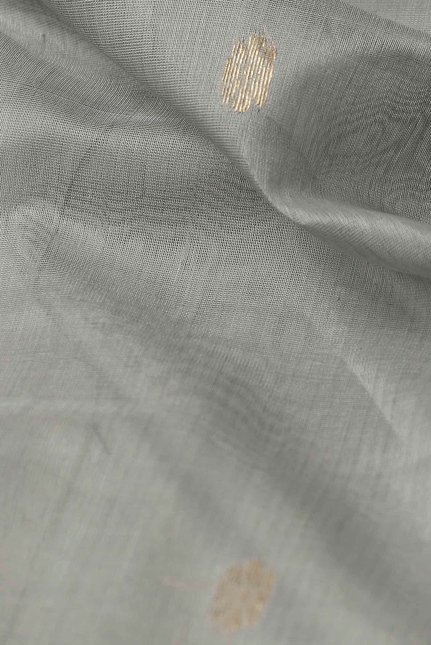 Grey Maheshwari Silk Cotton Saree
