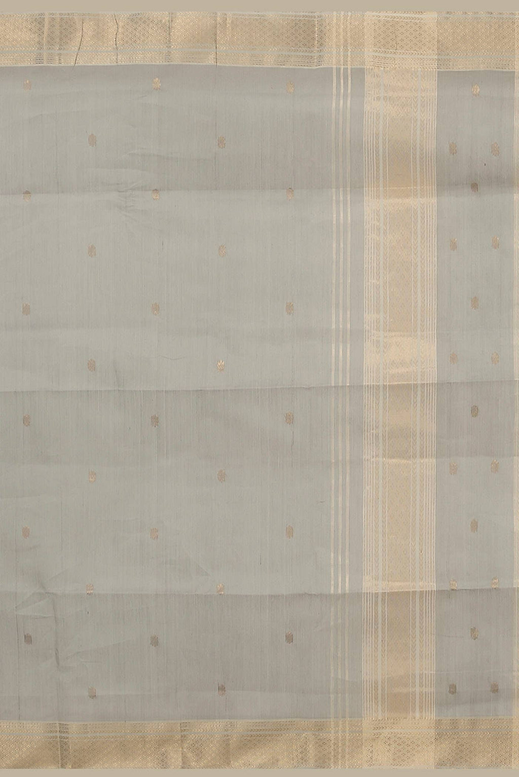 Grey Maheshwari Silk Cotton Saree