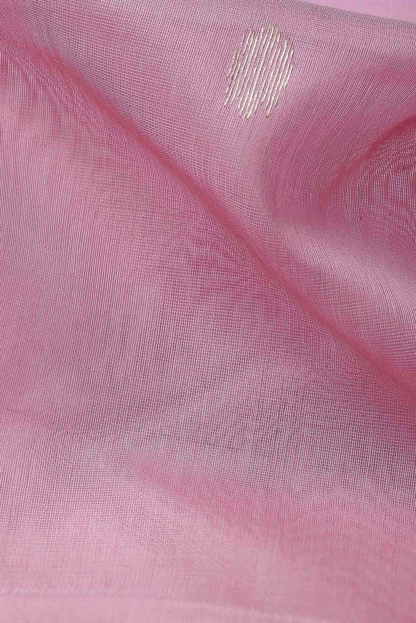 Pink Maheshwari Silk Cotton Saree