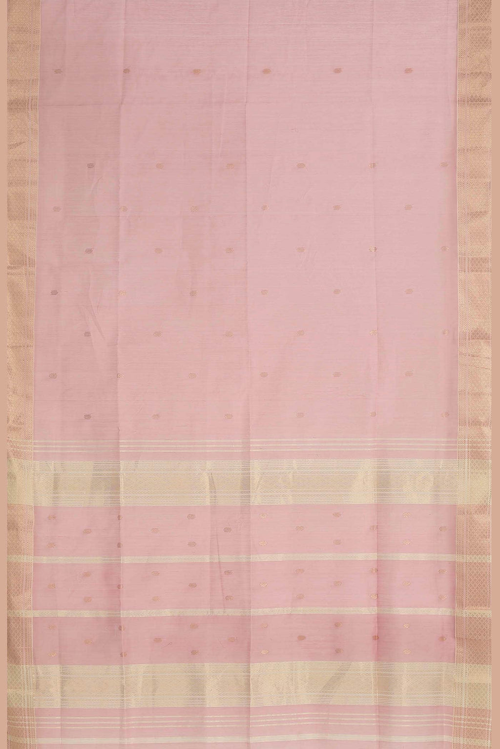 Pink Maheshwari Silk Cotton Saree