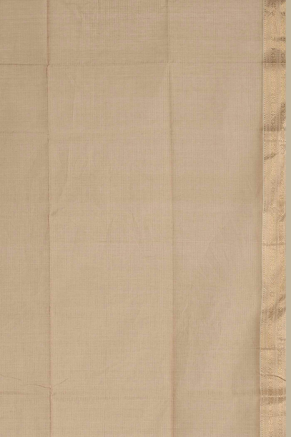 Beige Maheshwari Silk Cotton Saree