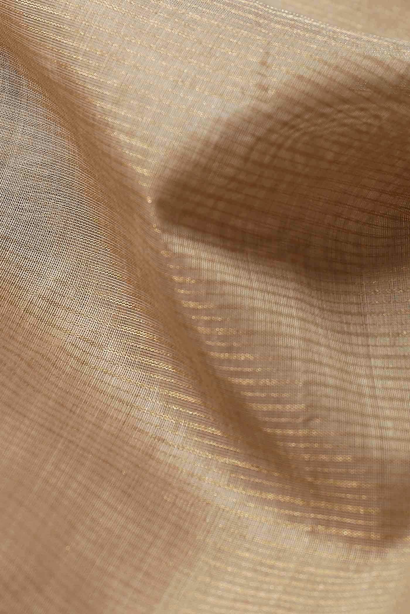 Beige Maheshwari Silk Cotton Saree