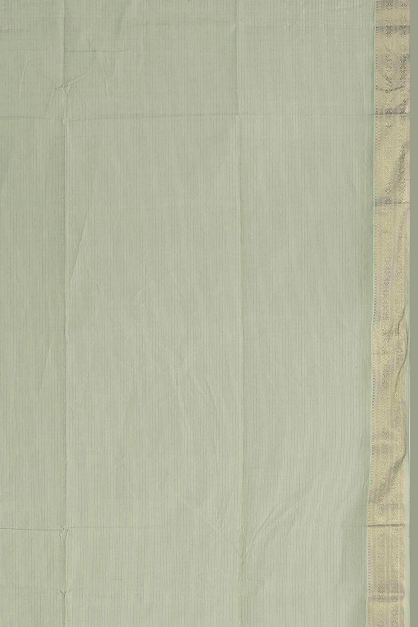 Green Maheshwari Silk Cotton Saree