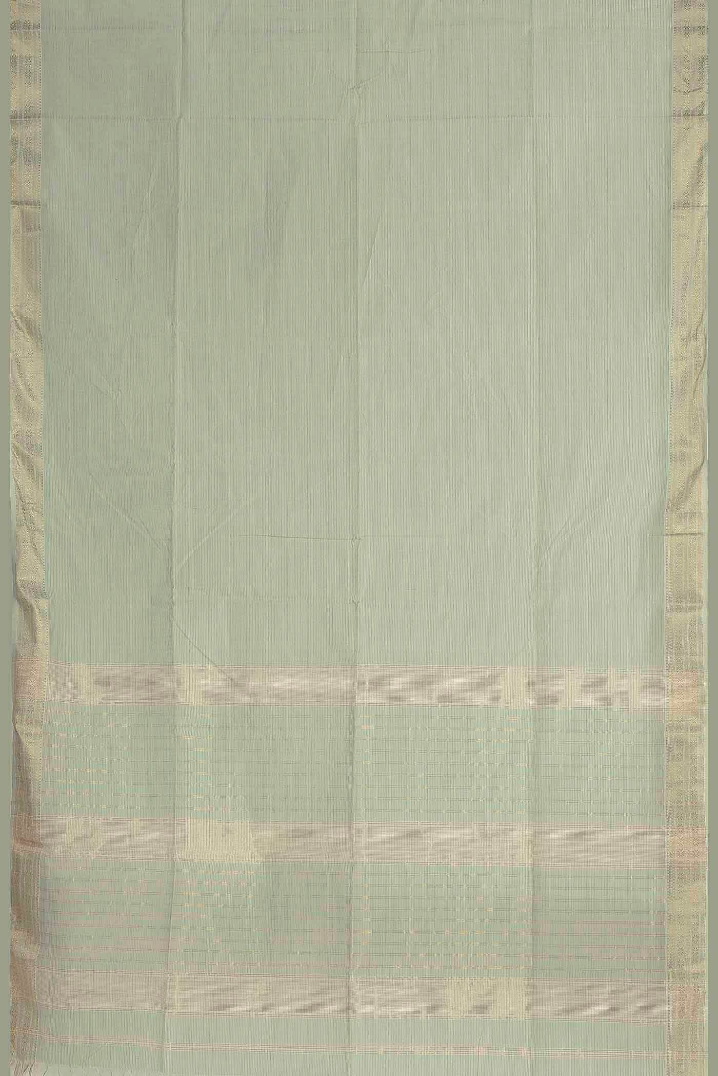 Green Maheshwari Silk Cotton Saree