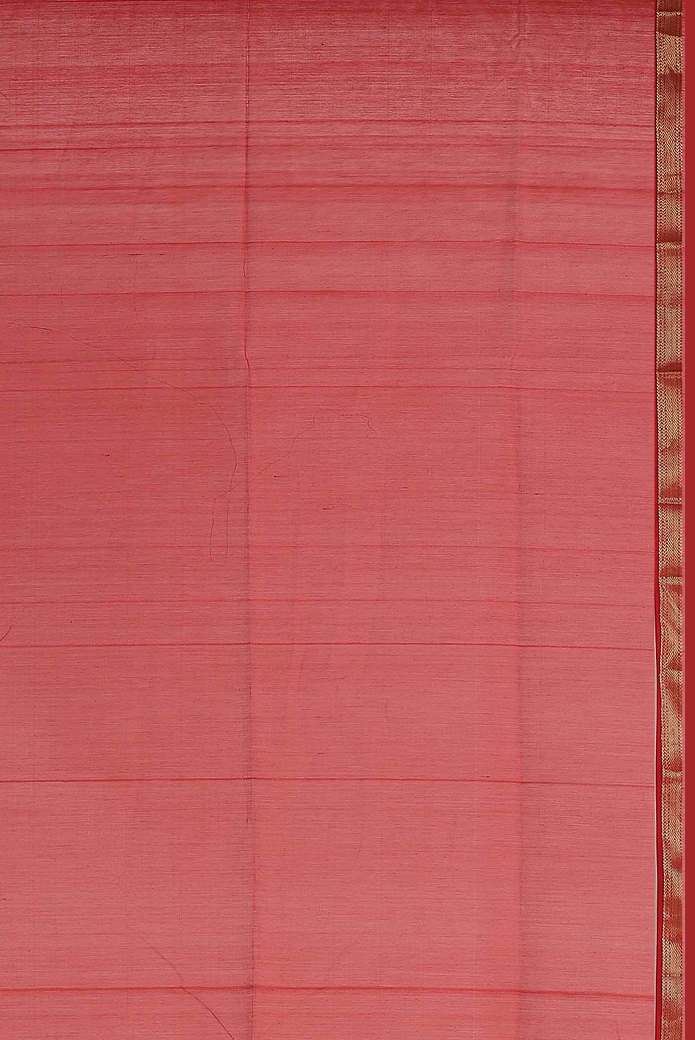 Yellow Maheshwari Silk Cotton Saree